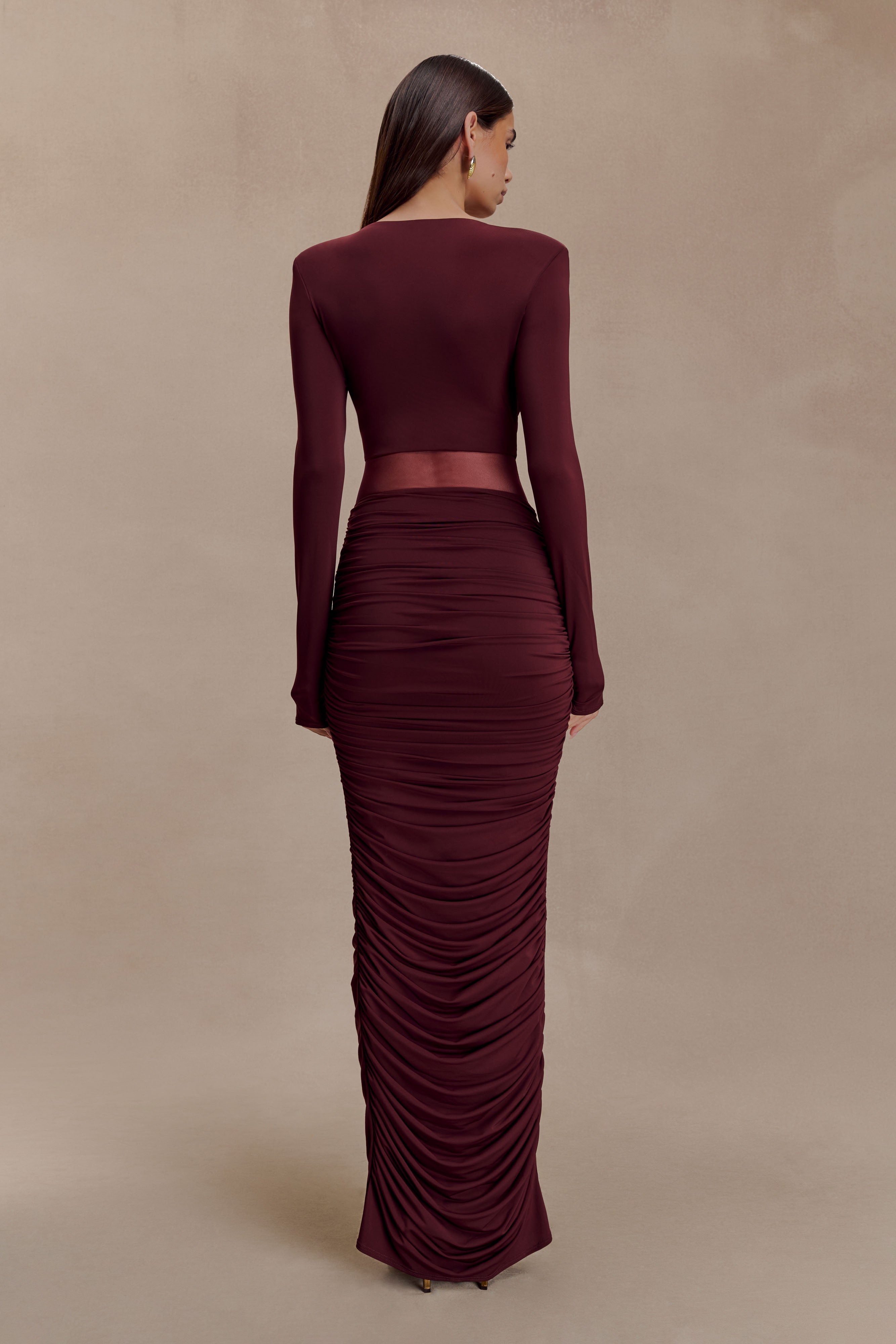 Louanne Slinky Long Sleeve Maxi Dress