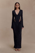 Louanne Slinky Long Sleeve Maxi Dress