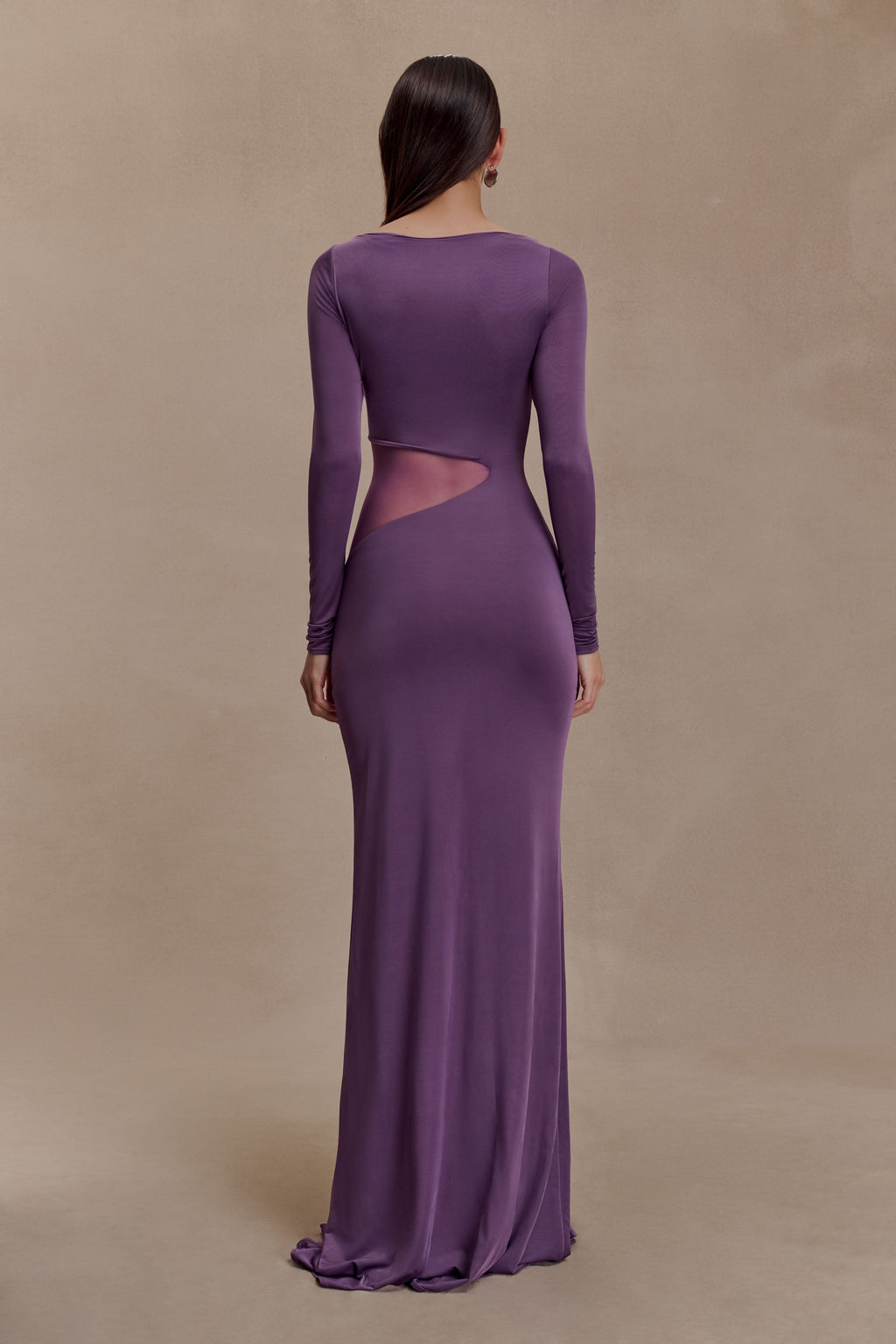 Megan Slinky And Mesh Maxi Dress