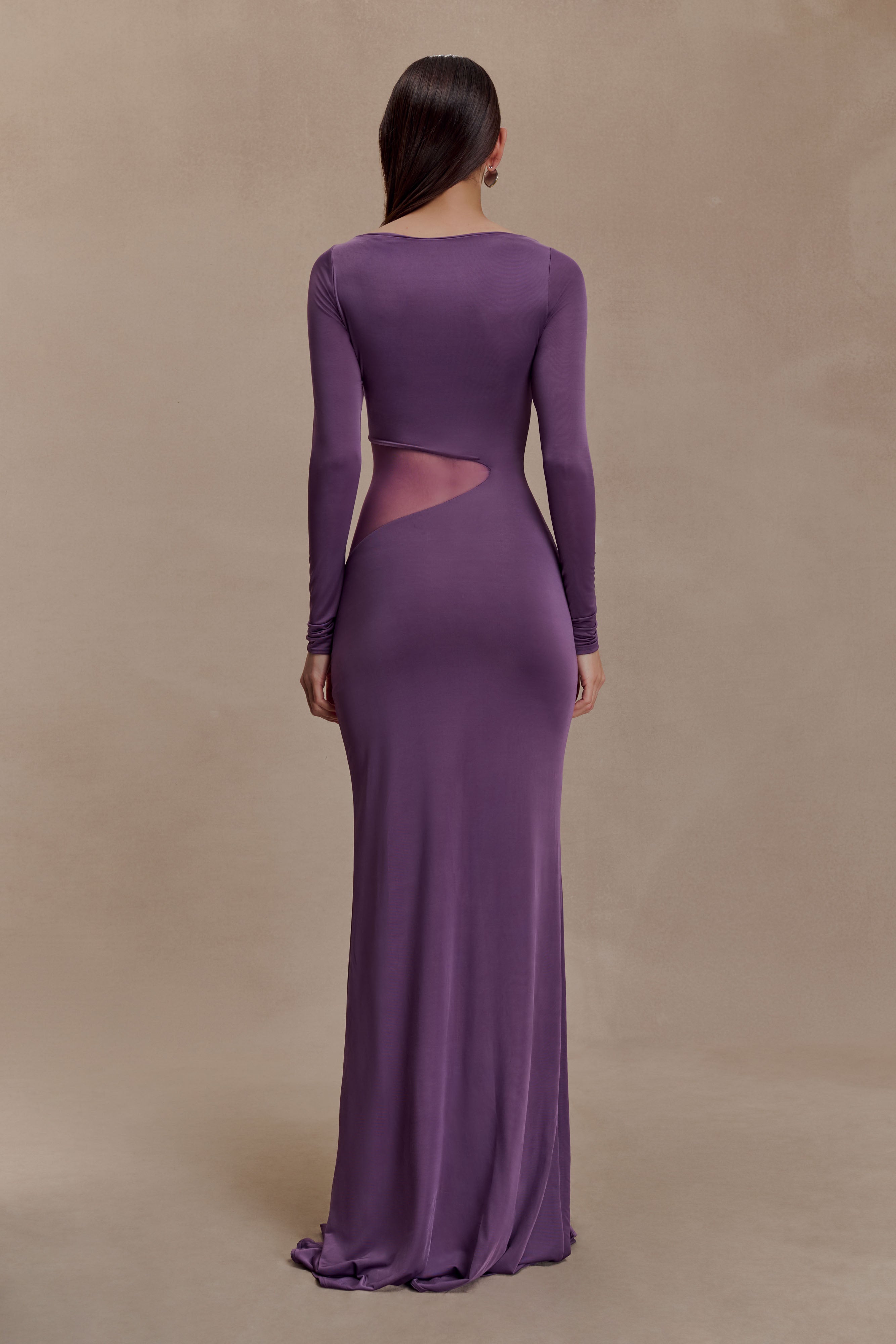 Megan Slinky And Mesh Maxi Dress