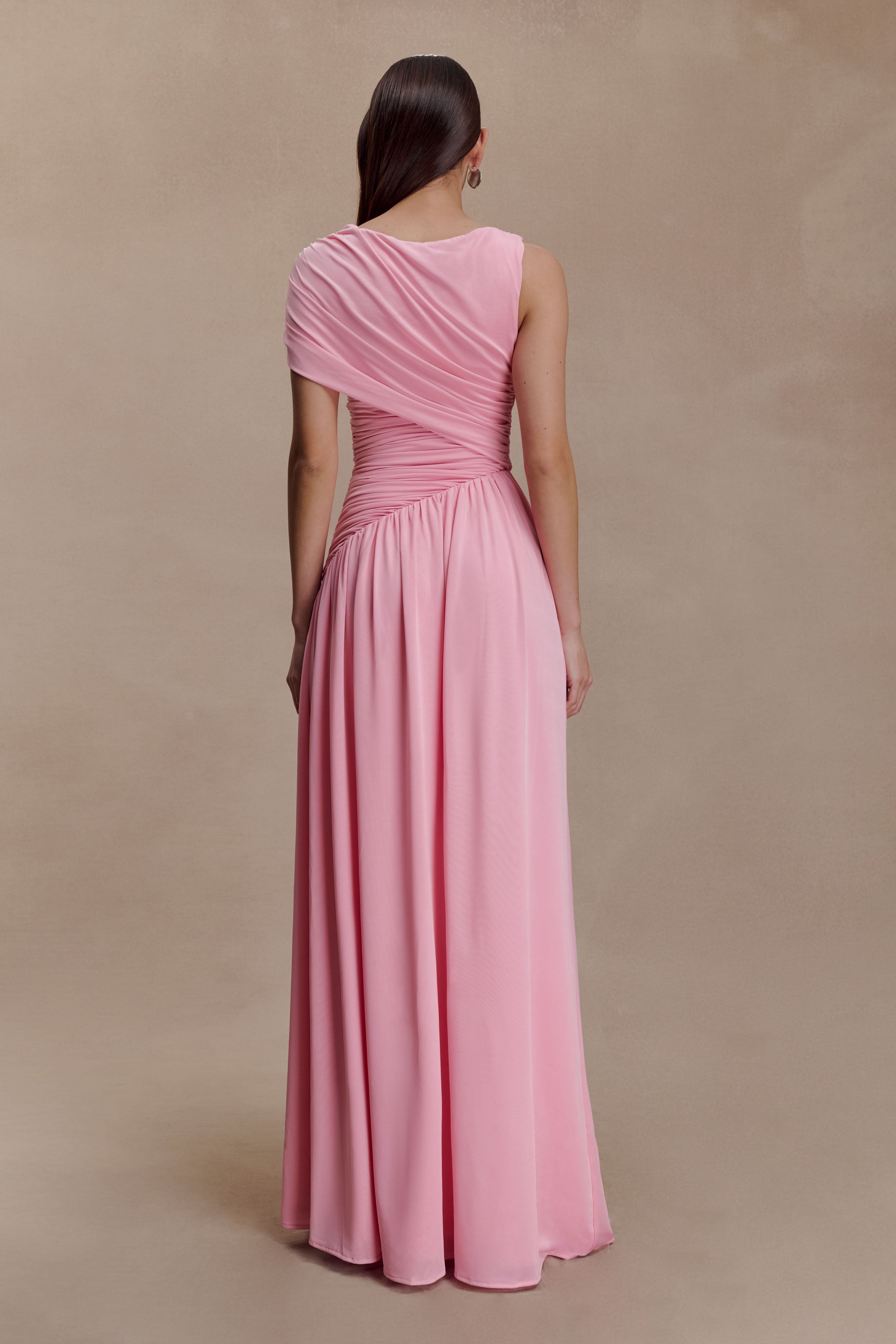 Ayeshya Slinky Asymmetric Maxi Dress