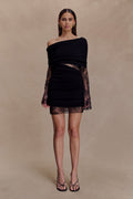Luxie Lace Knit Mini Dress