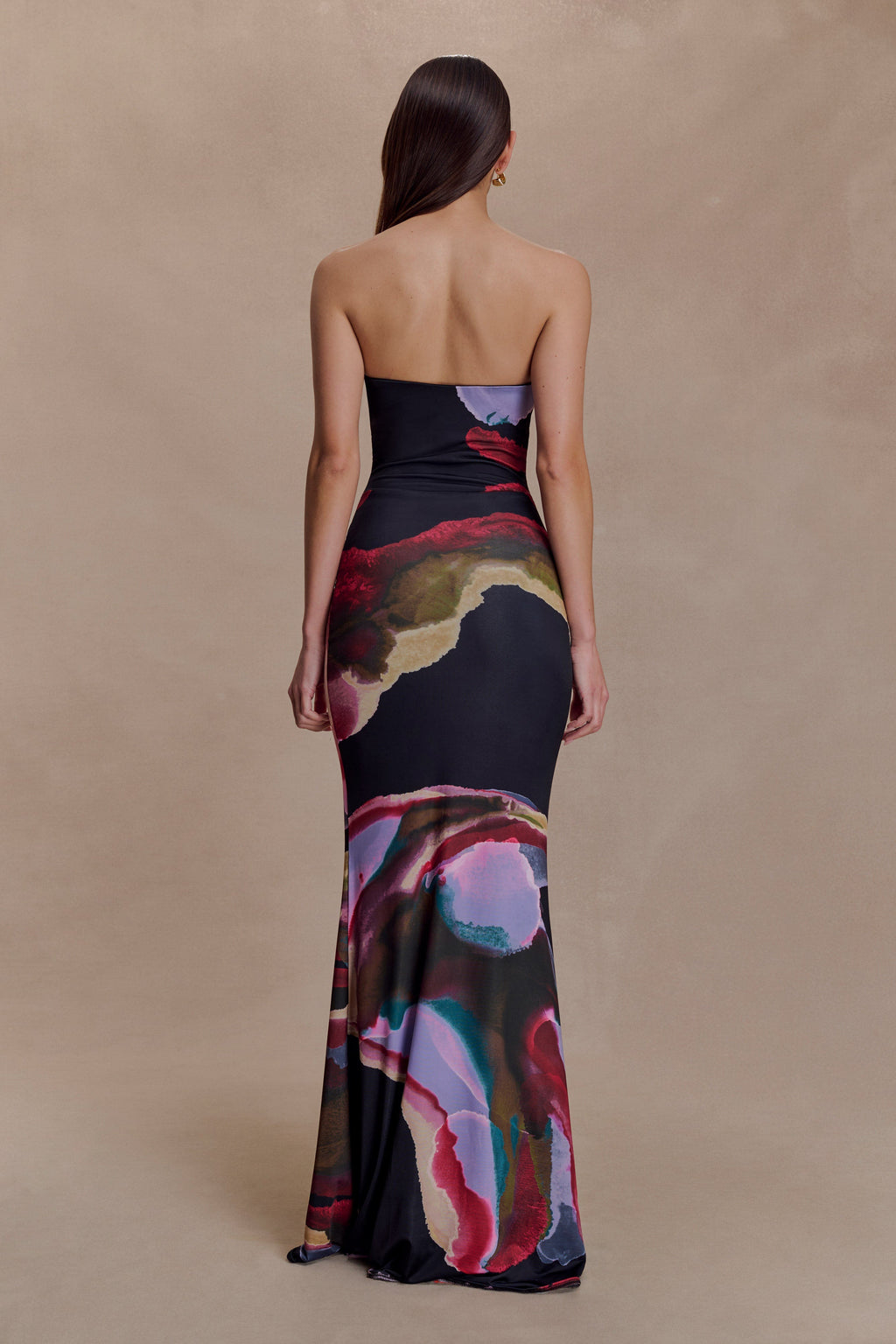 Madison Strapless Slinky Maxi Dress