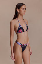 Brianna Triangle Bikini Top in Multi Fluid Reverie Print – Chic&Drifts