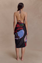 Evie Chiffon Sarong in Multi Fluid Reverie Print – Chic&Drifts