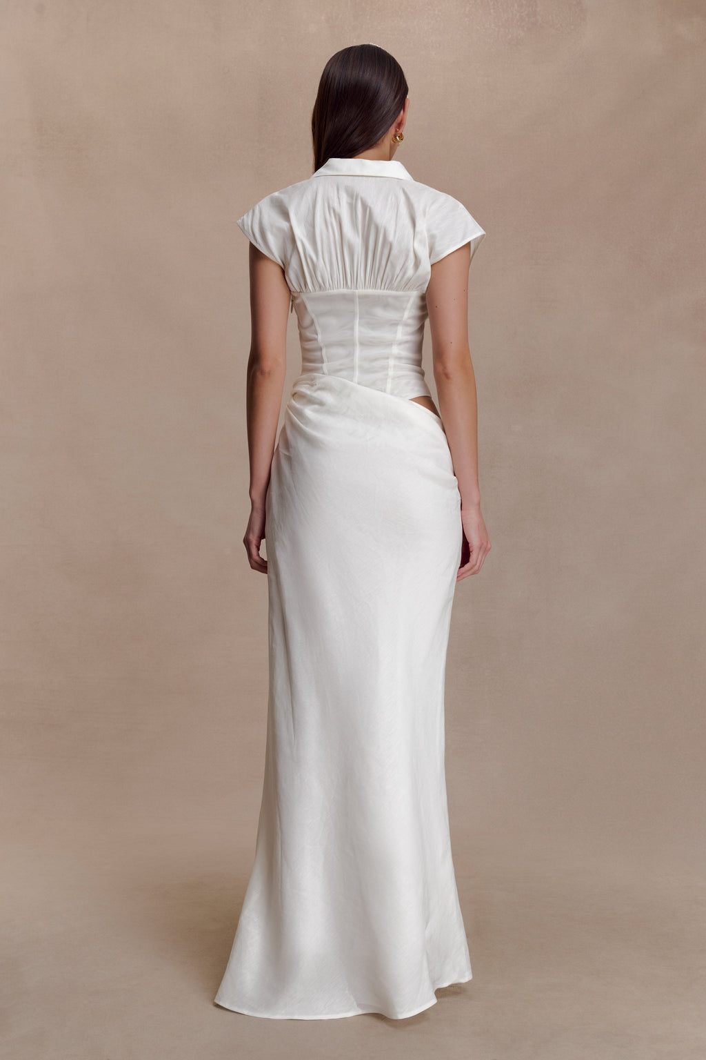 Saphira Shirt Corset Maxi Dress