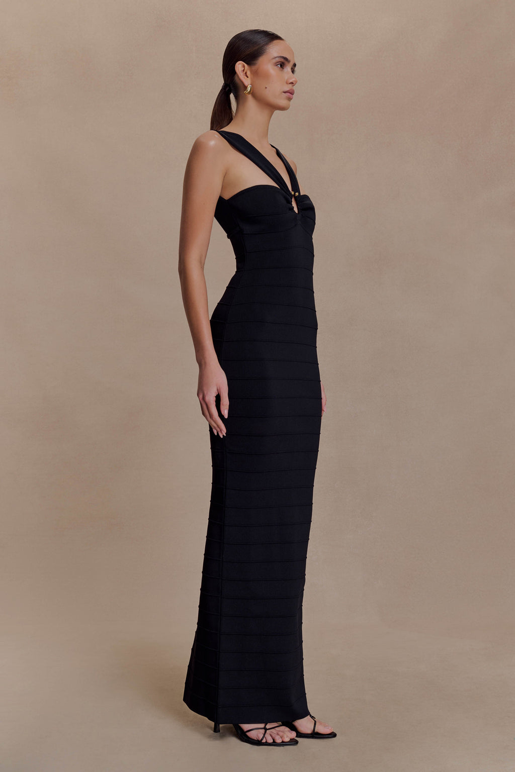 Jaylen Bandage Knit Maxi Dress