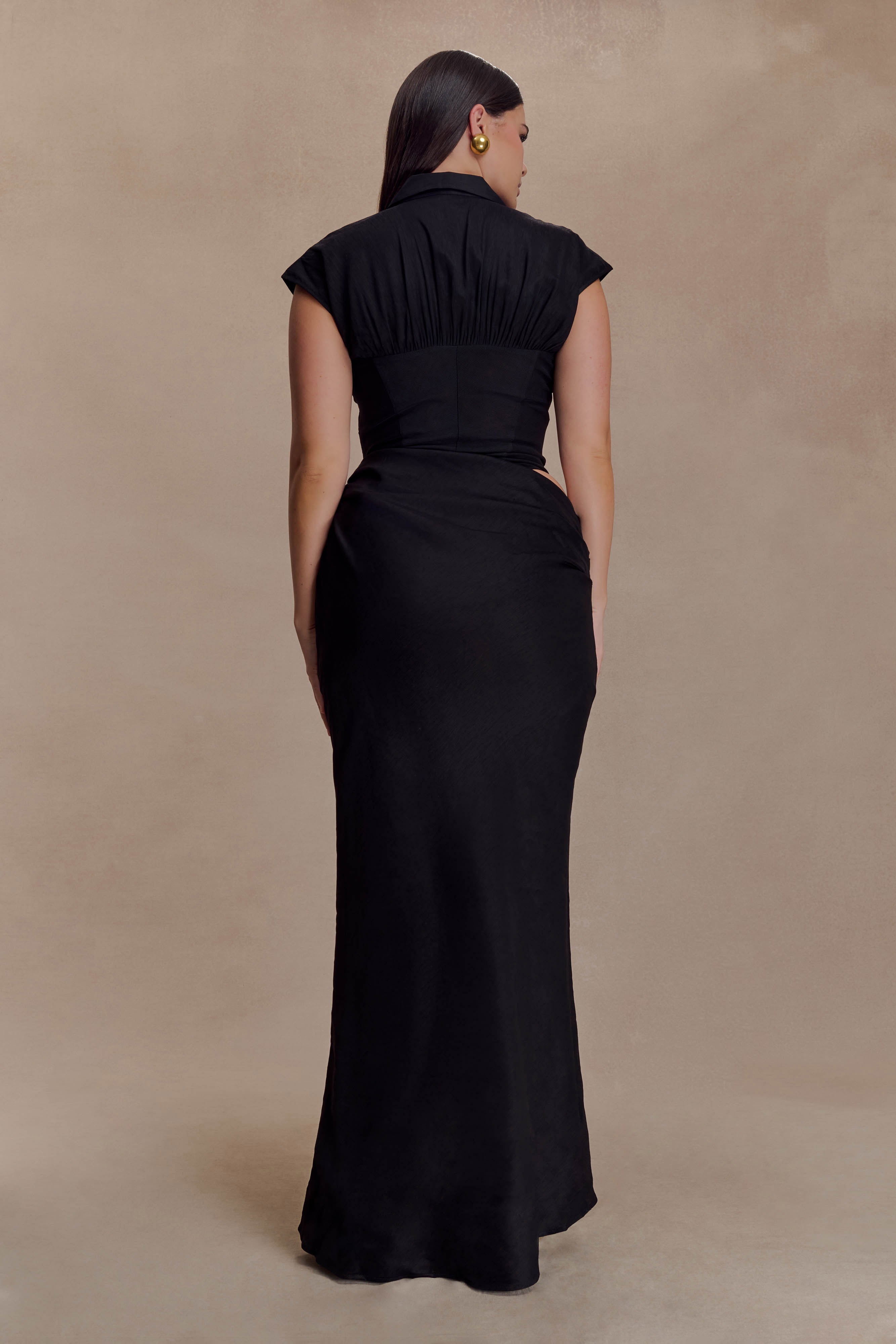 Saphira Shirt Corset Maxi Dress