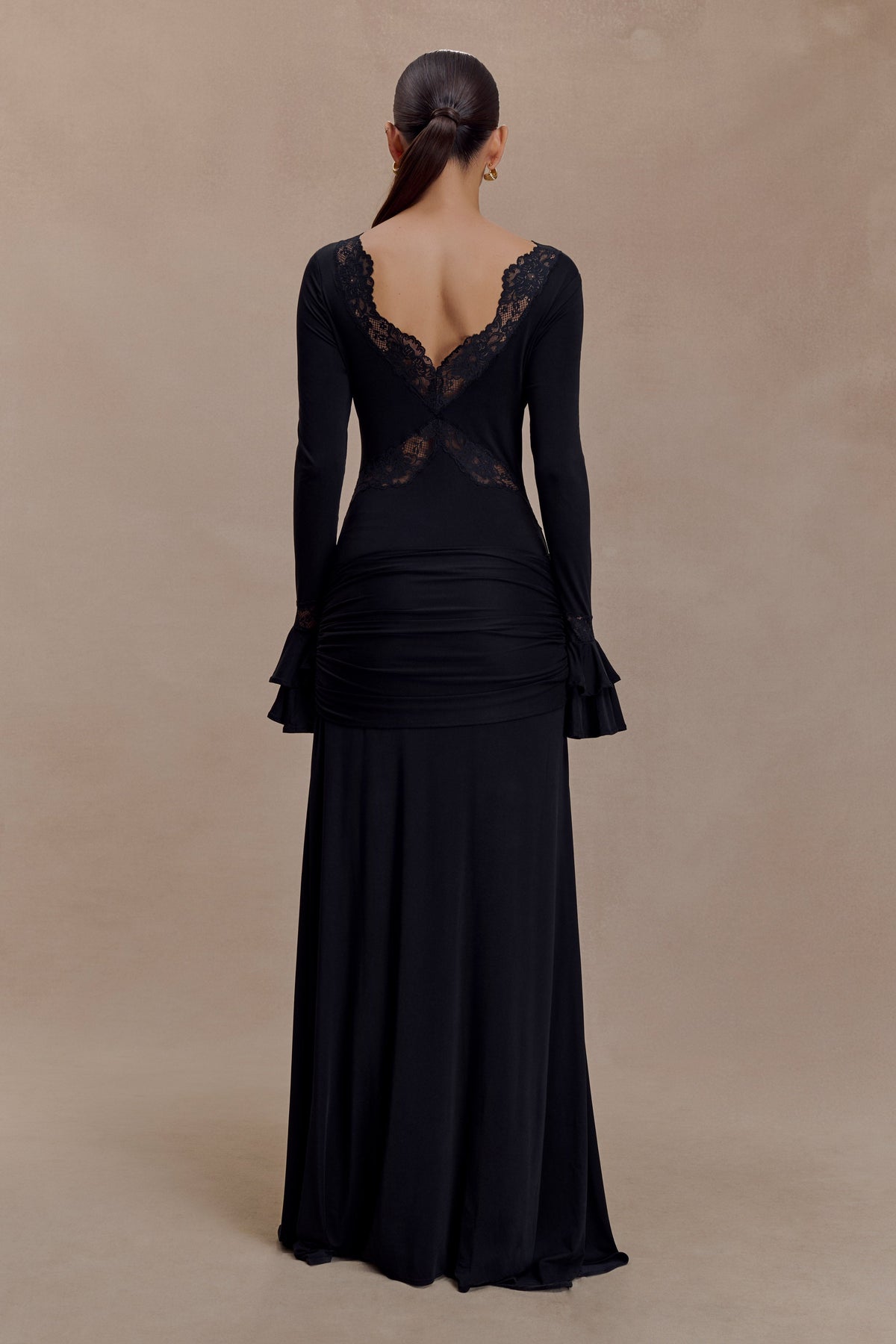 Electra Slinky Lace Maxi Dress