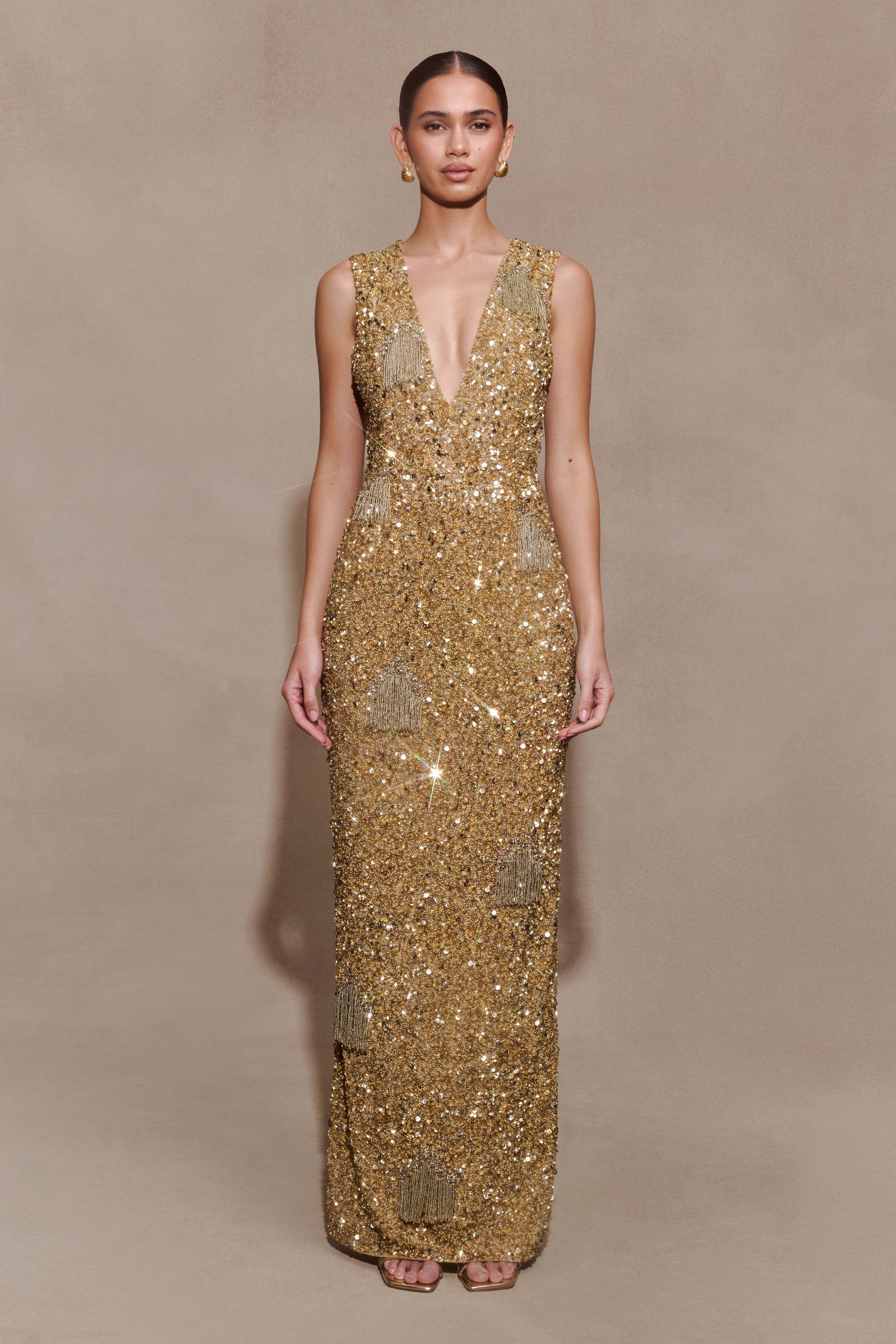 Astor Hand Embellished Maxi Dress