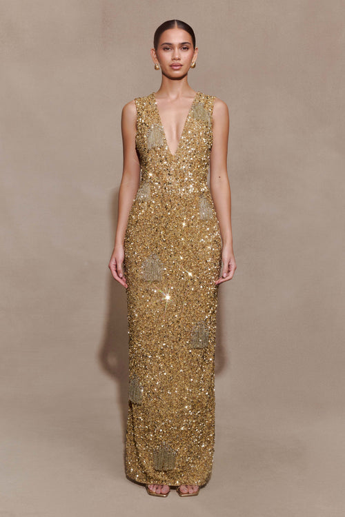 Astor Hand Embellished Maxi Dress