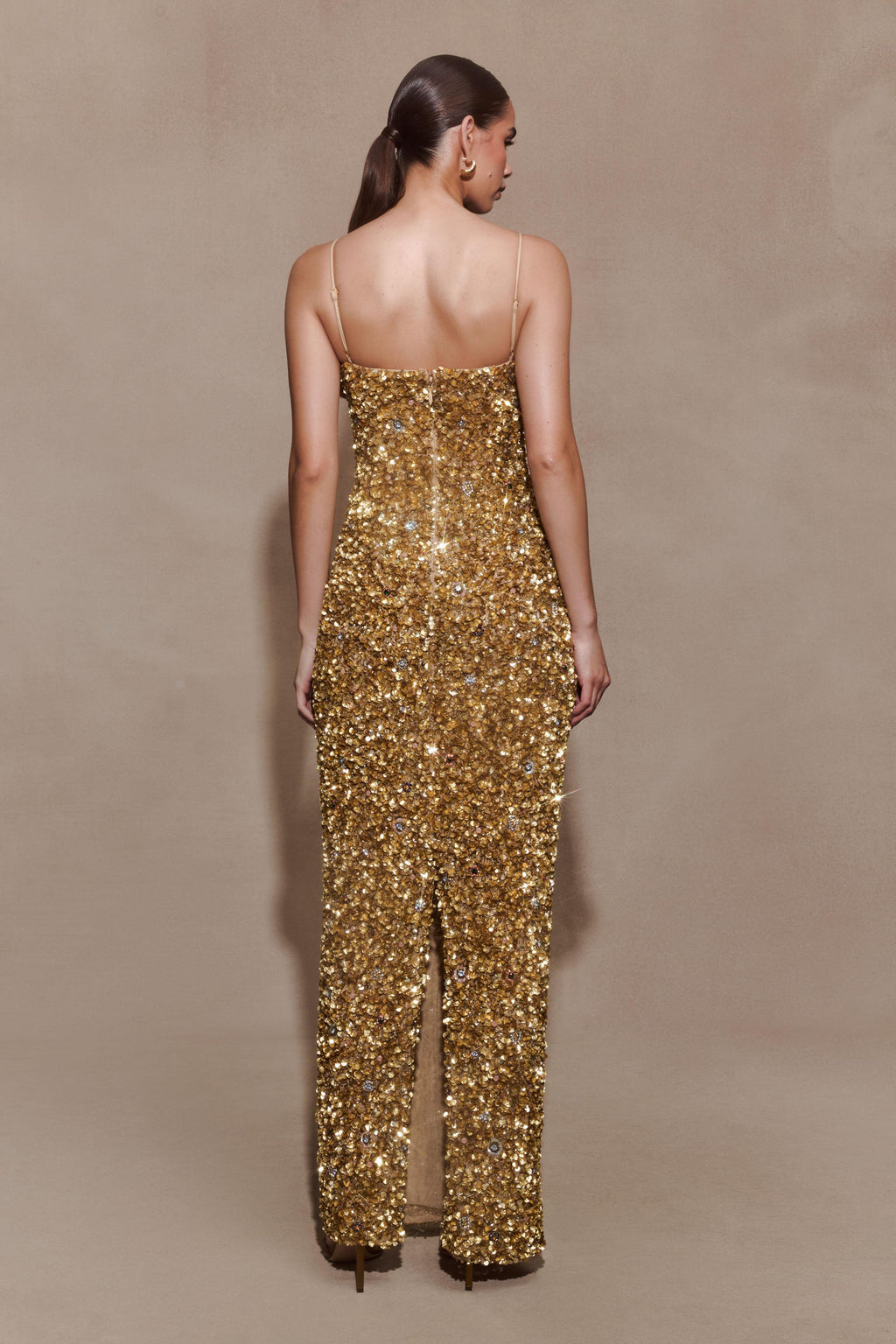 Porter Hand Beaded Midi Dress