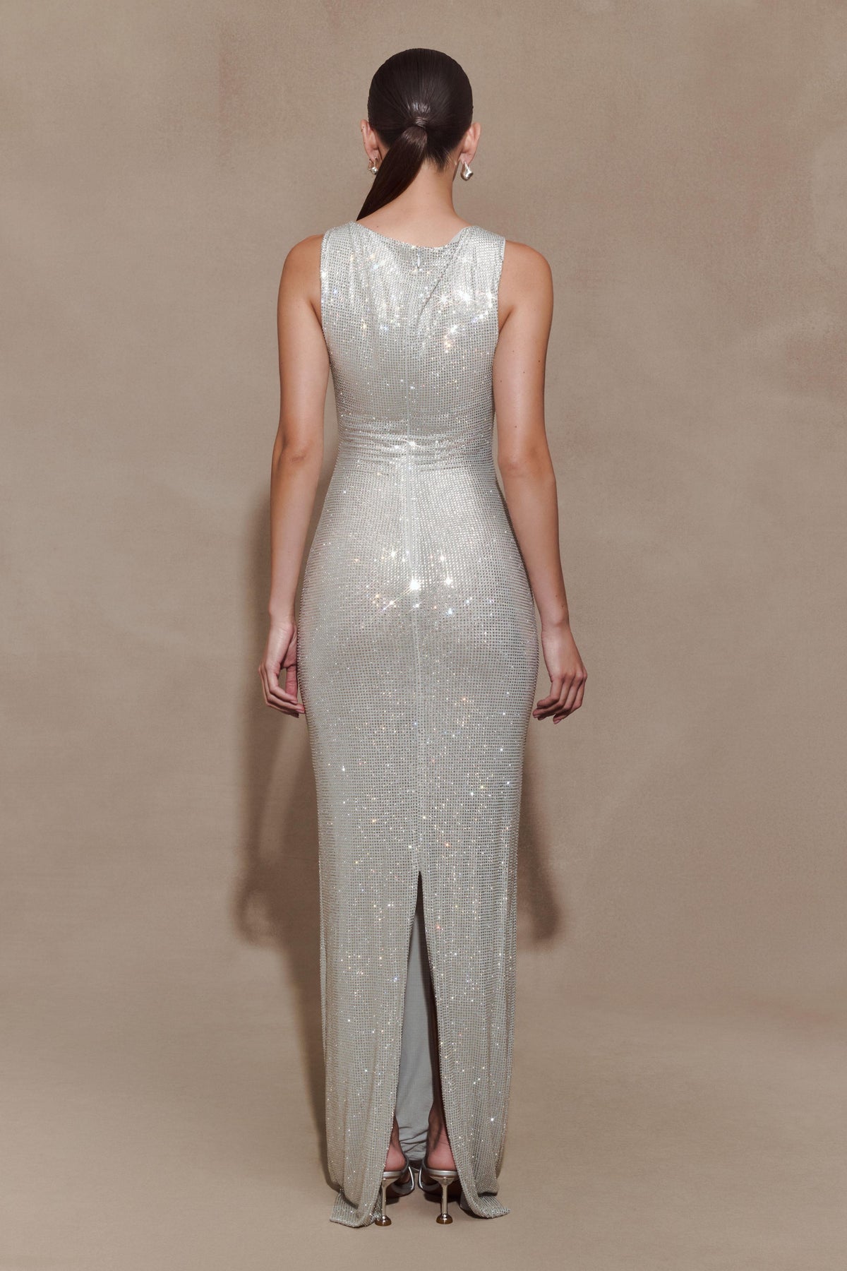 Magnolia Sleeveless Diamante Maxi Dress