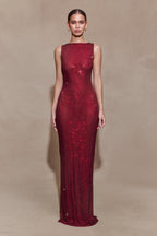 Magnolia Sleeveless Diamante Maxi Dress