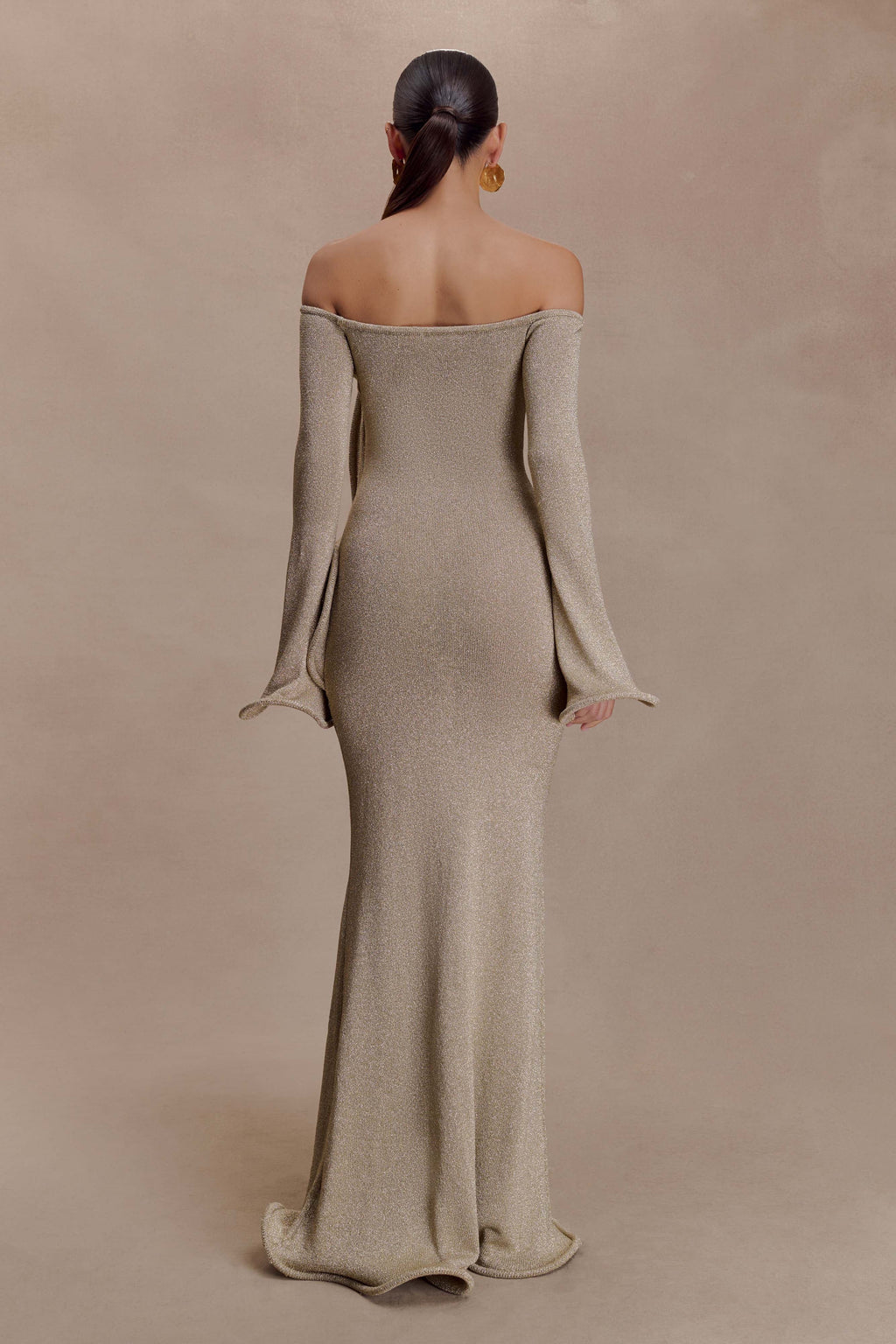 Sandrine Lurex Knit Maxi Dress in Aqua – Chic&Drifts