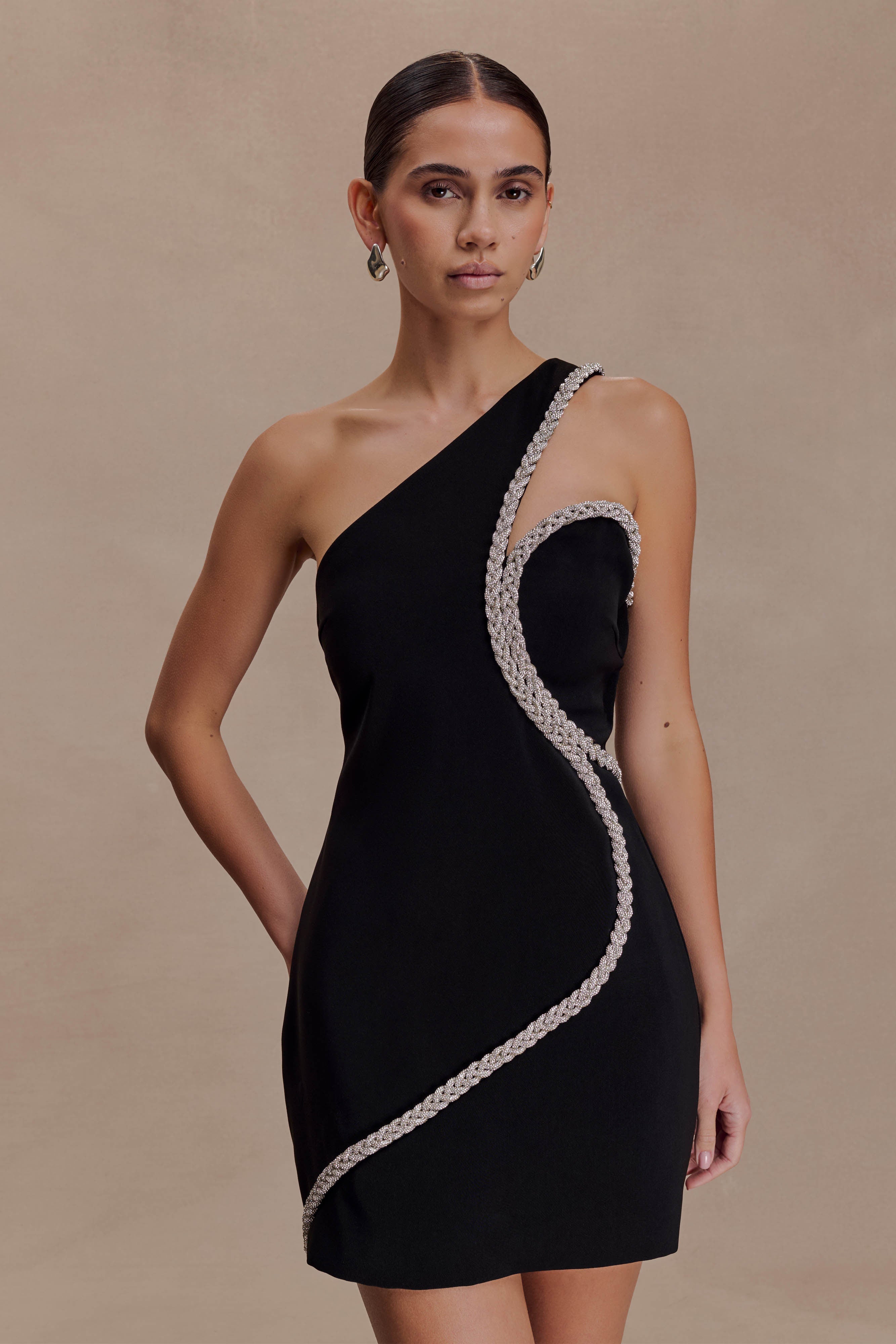 Eleonora Diamante Trim Mini Dress