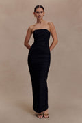 Jianna Strapless Mesh Maxi Dress