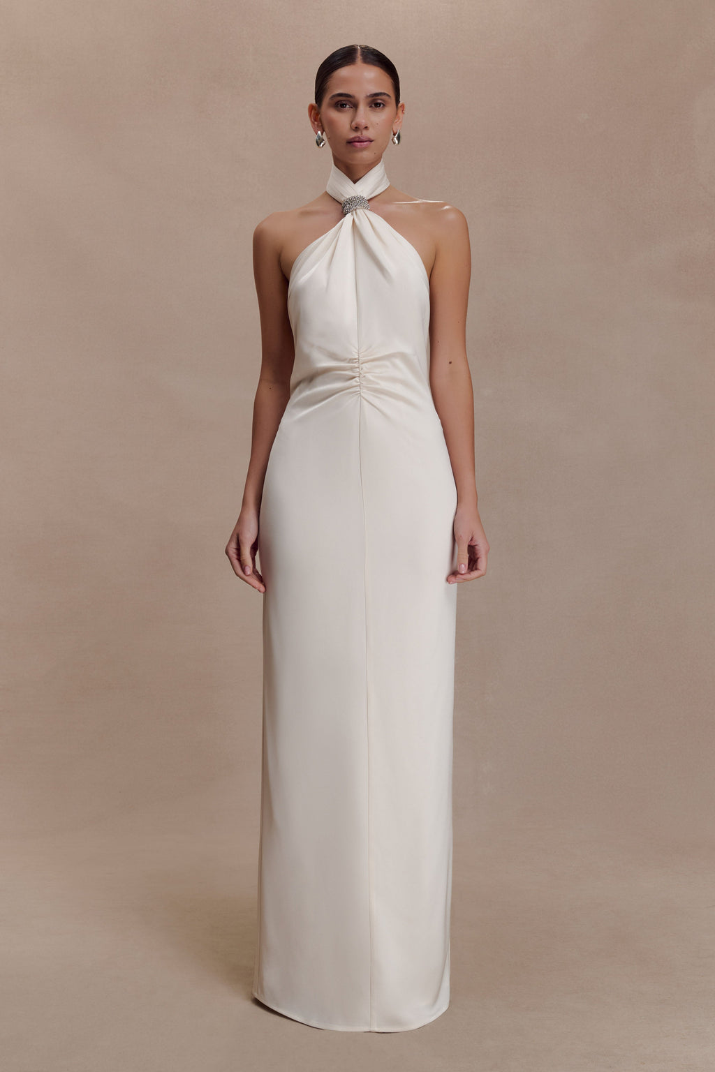 Freja Halter Maxi Dress With Hardware
