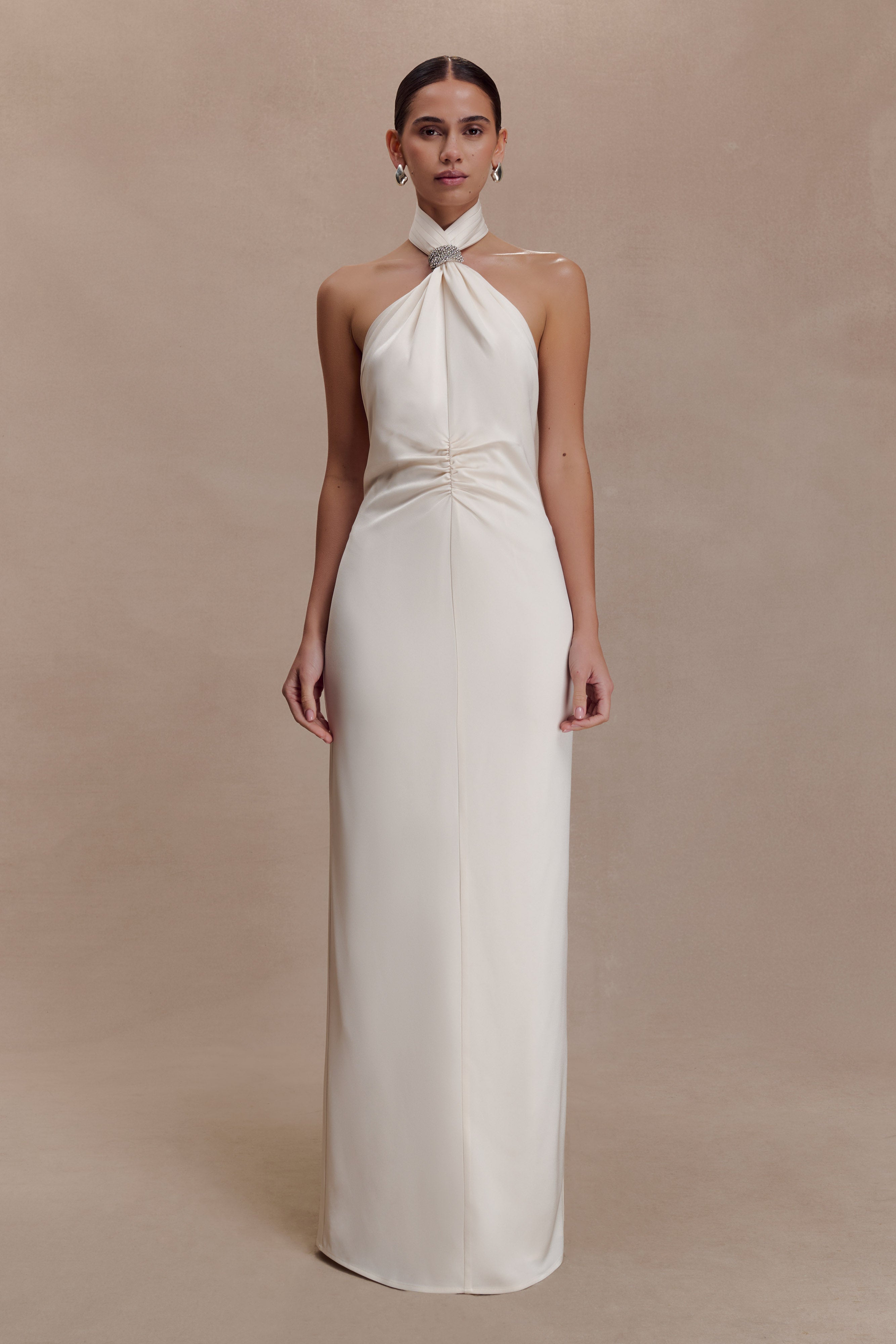 Freja Halter Maxi Dress With Hardware