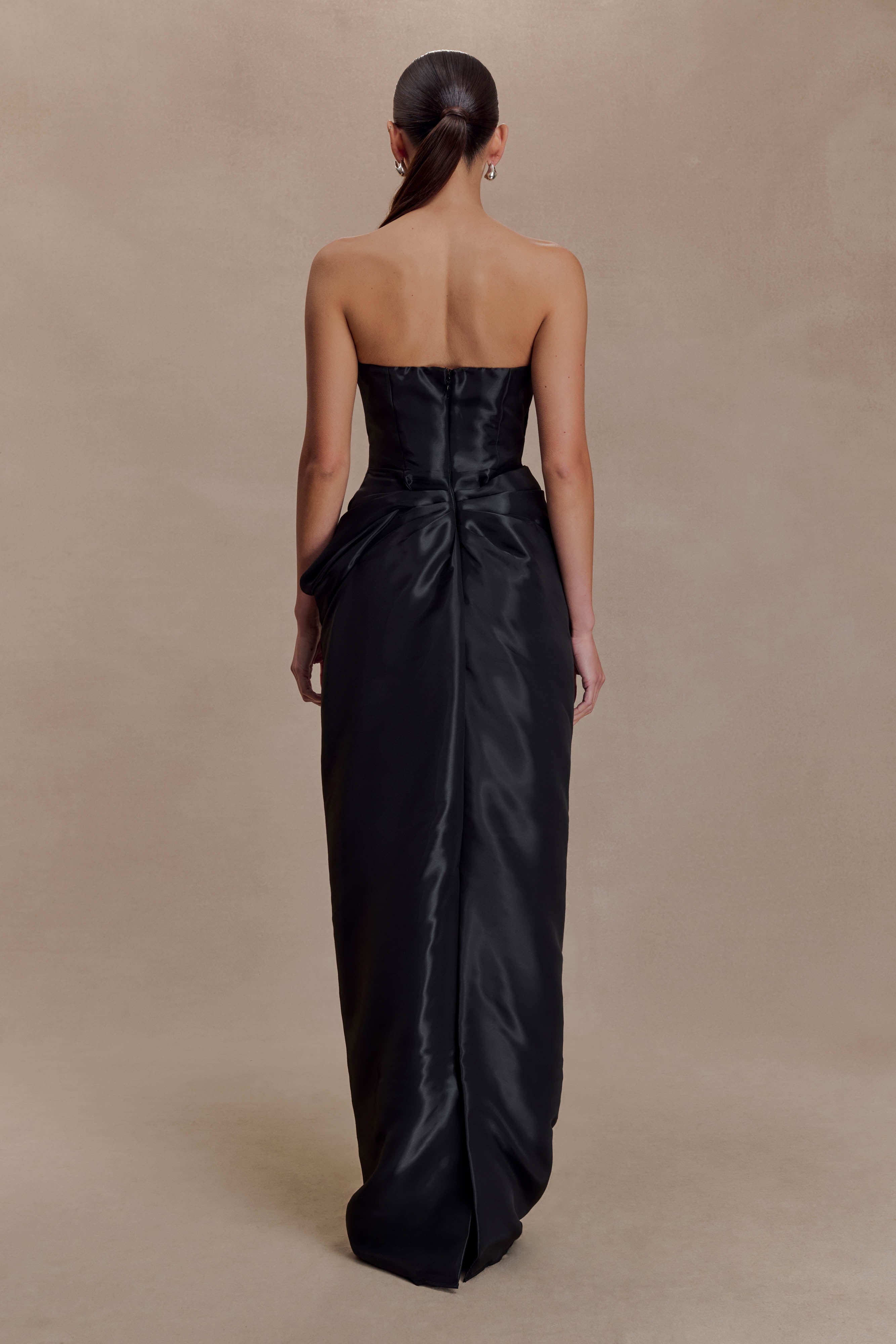 Calliope Strapless Organza Maxi Dress