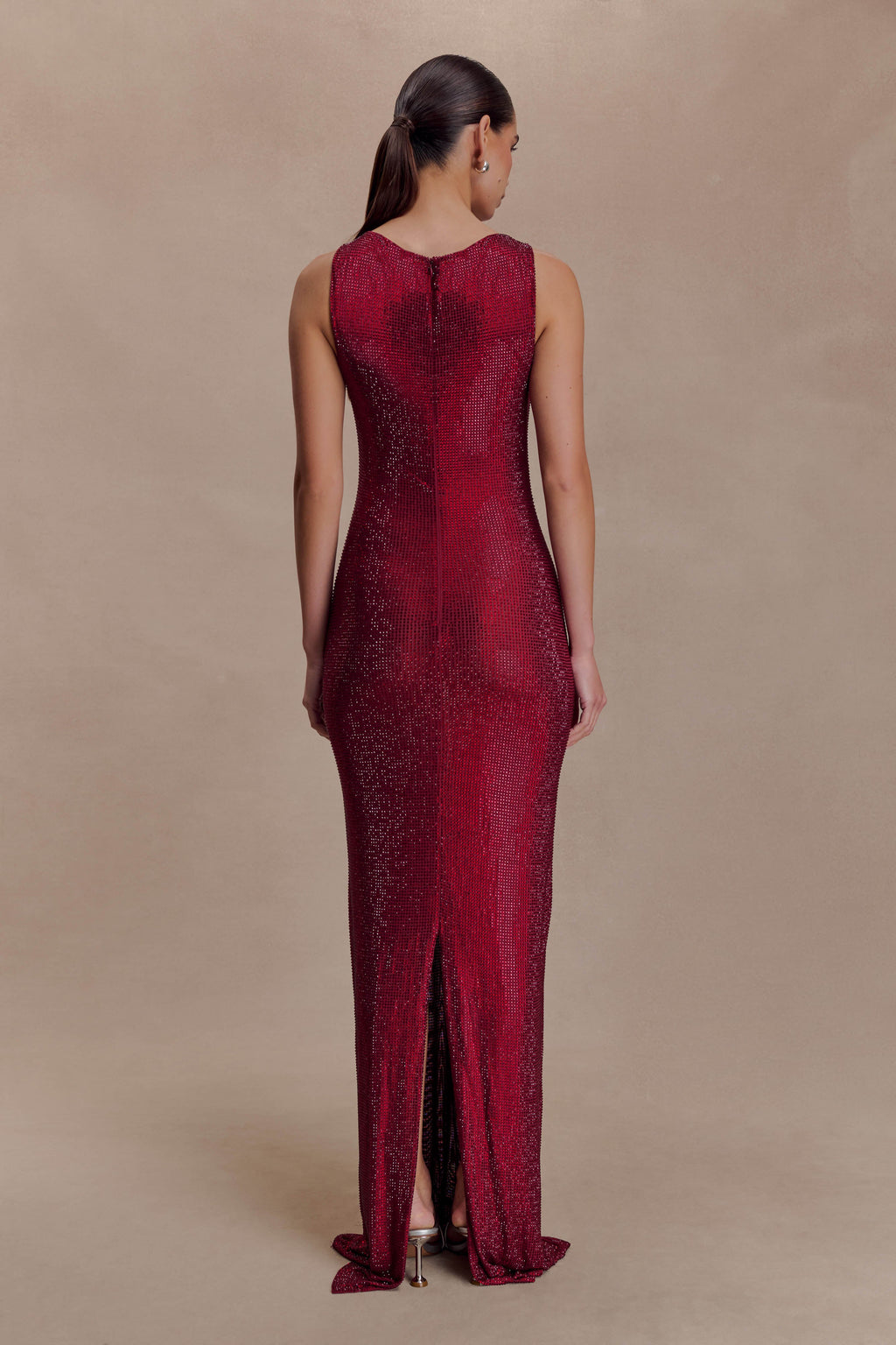 Magnolia Sleeveless Diamante Maxi Dress