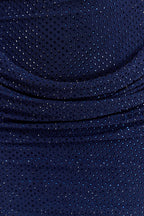 Mattea Diamante Mini Dress With Scarf in Navy – Chic&Drifts