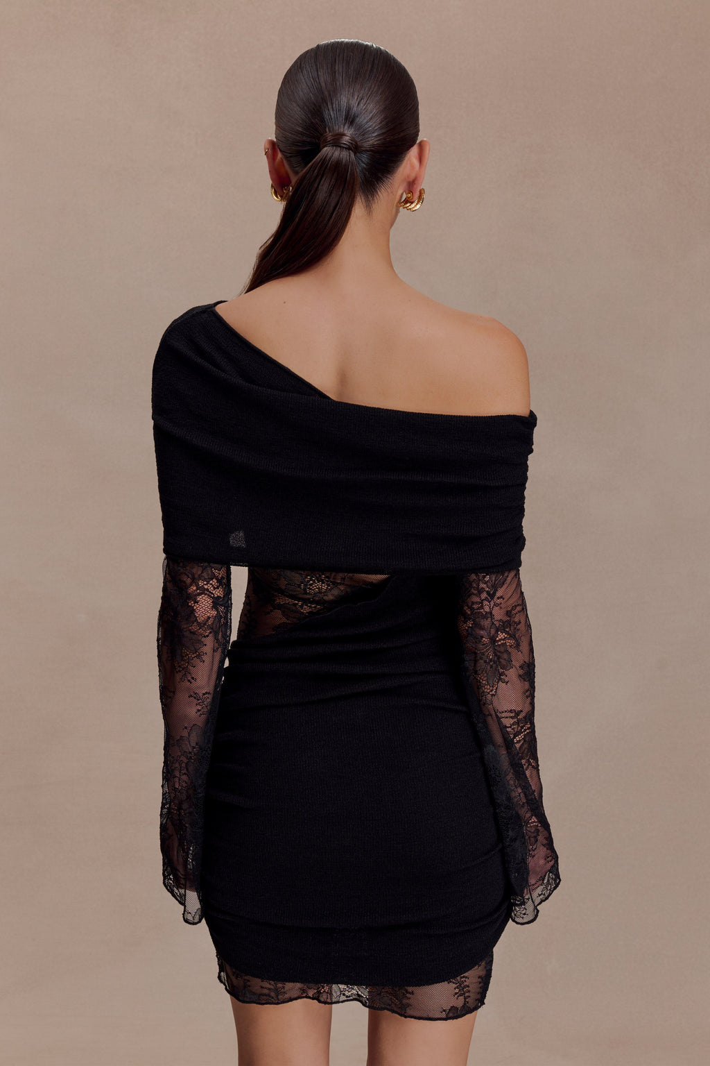 Luxie Lace Knit Mini Dress