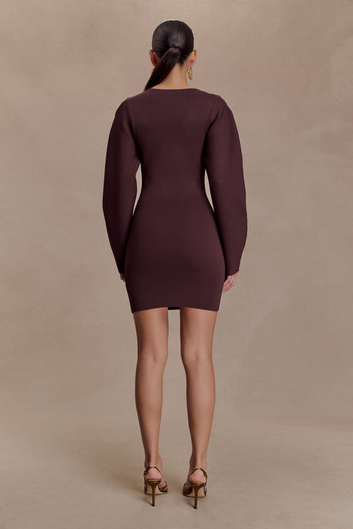 Billy Balloon Sleeve Knit Mini Dress