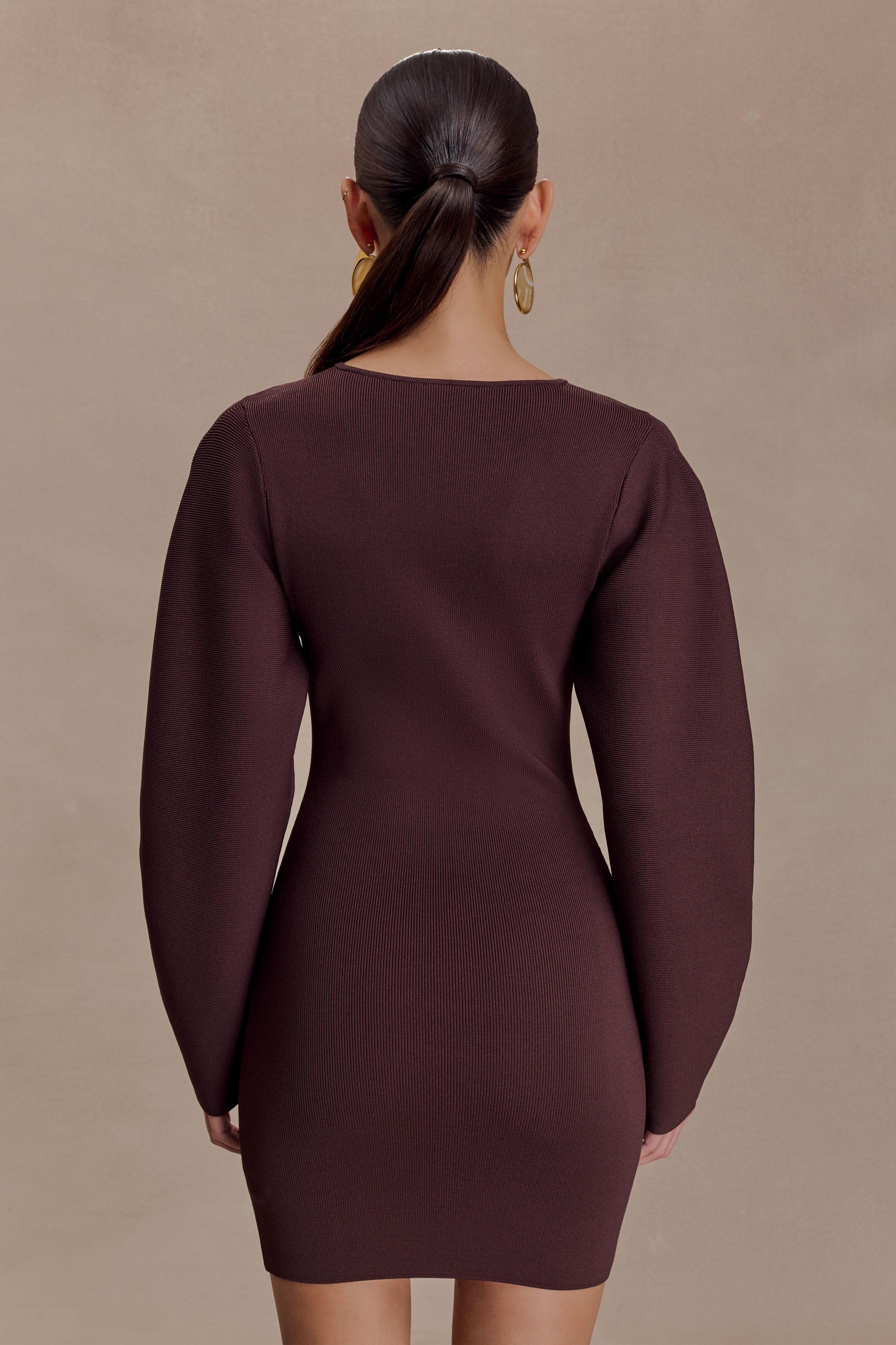 Billy Balloon Sleeve Knit Mini Dress