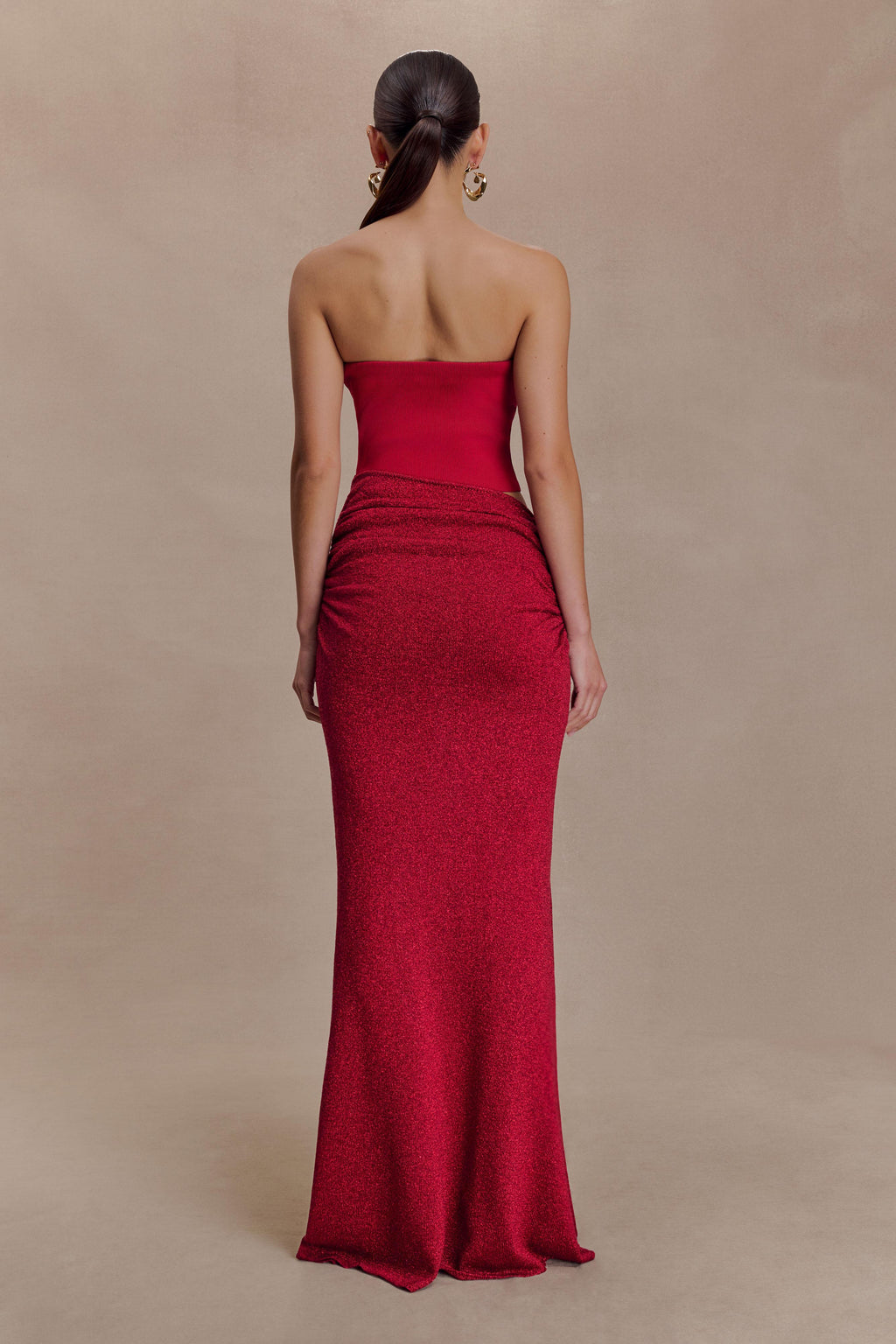 Jasiel Strapless Knit Maxi Dress in Black – Chic&Drifts