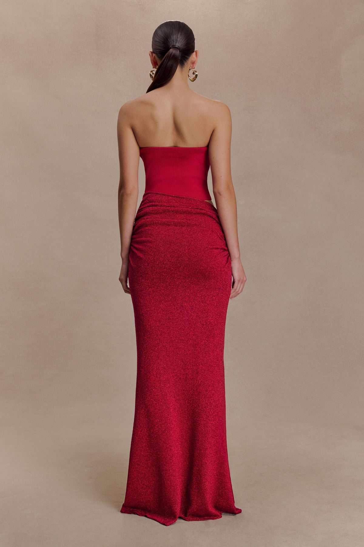 Jasiel Strapless Knit Maxi Dress in Black – Chic&Drifts