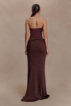 Jasiel Strapless Knit Maxi Dress in Black – Chic&Drifts