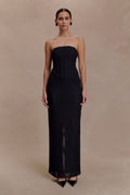 Gemma Strapless Mesh Maxi Dress