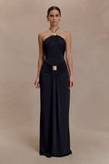 Quincy Halter Maxi Dress With Hardware
