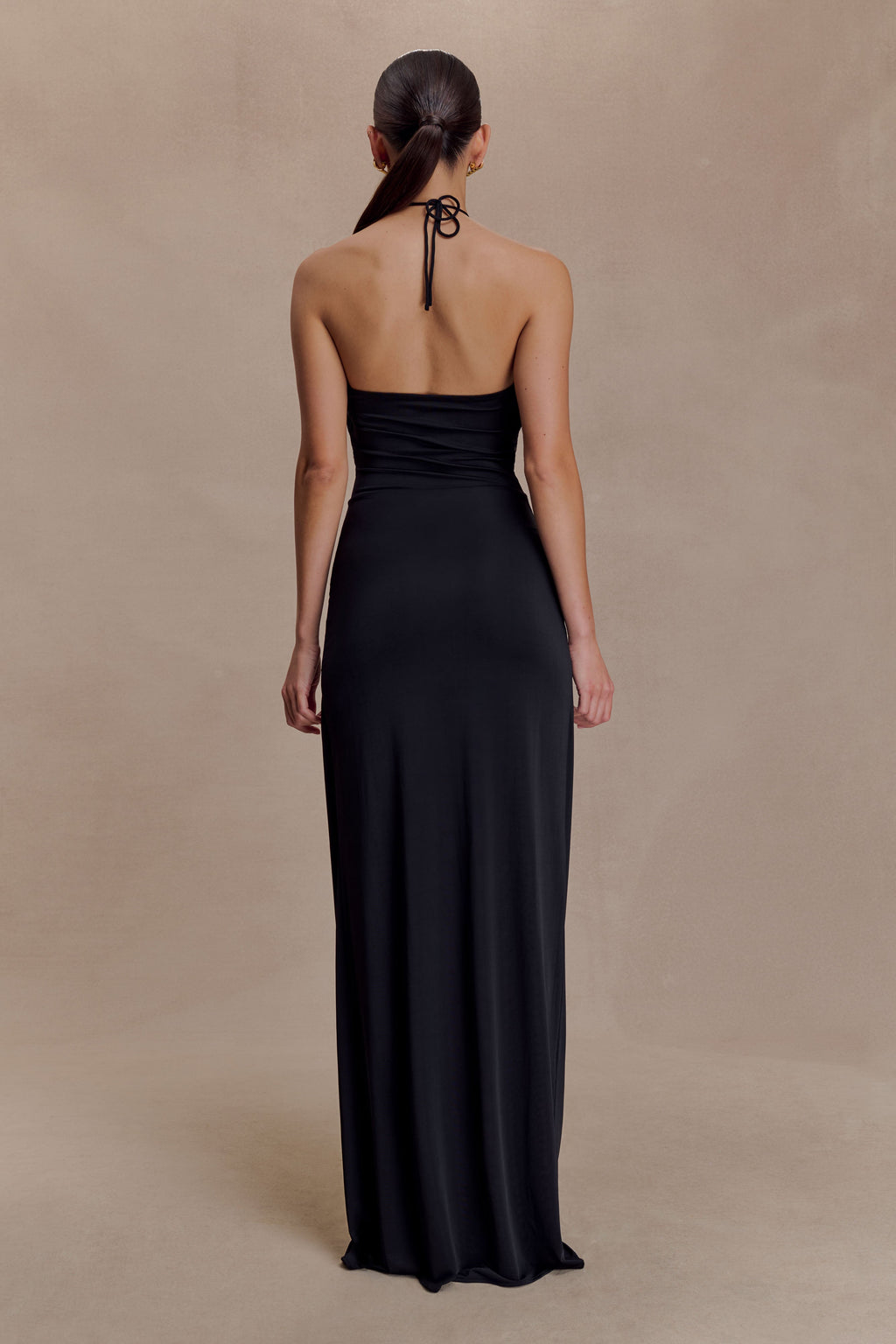 Quincy Halter Maxi Dress With Hardware