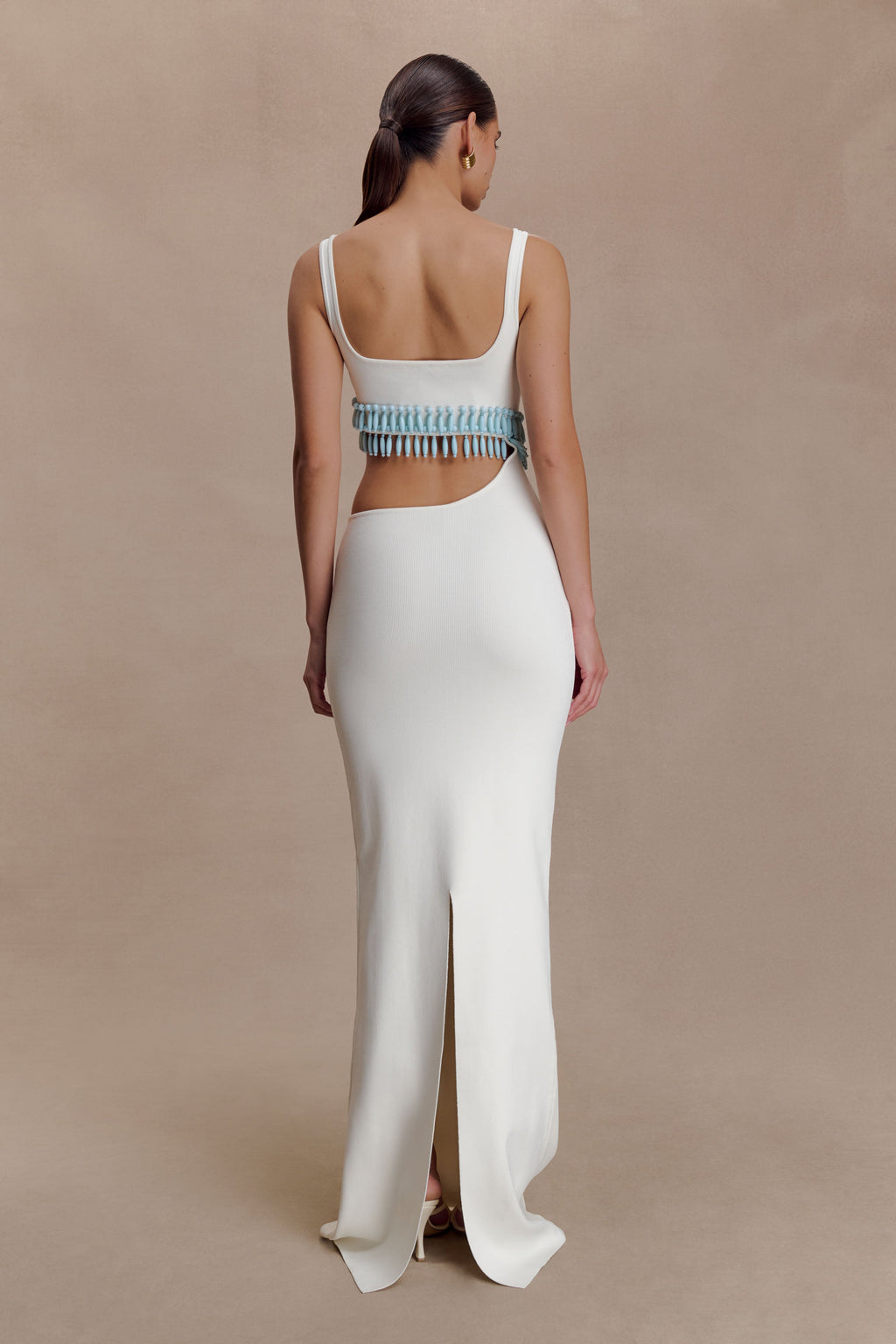Ruvic Knit Maxi Beaded Dress