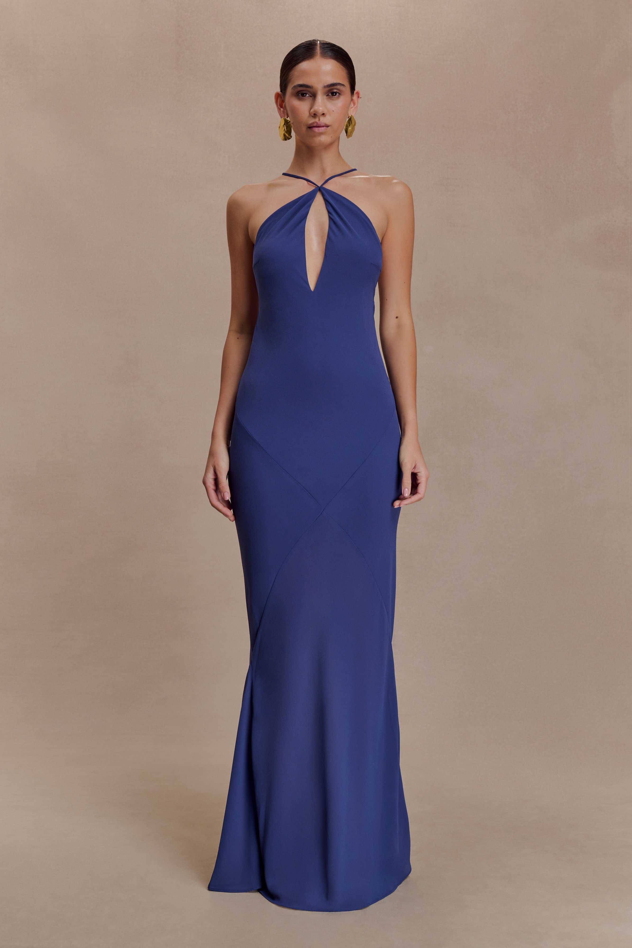 Nerea Slip Halter Maxi Dress