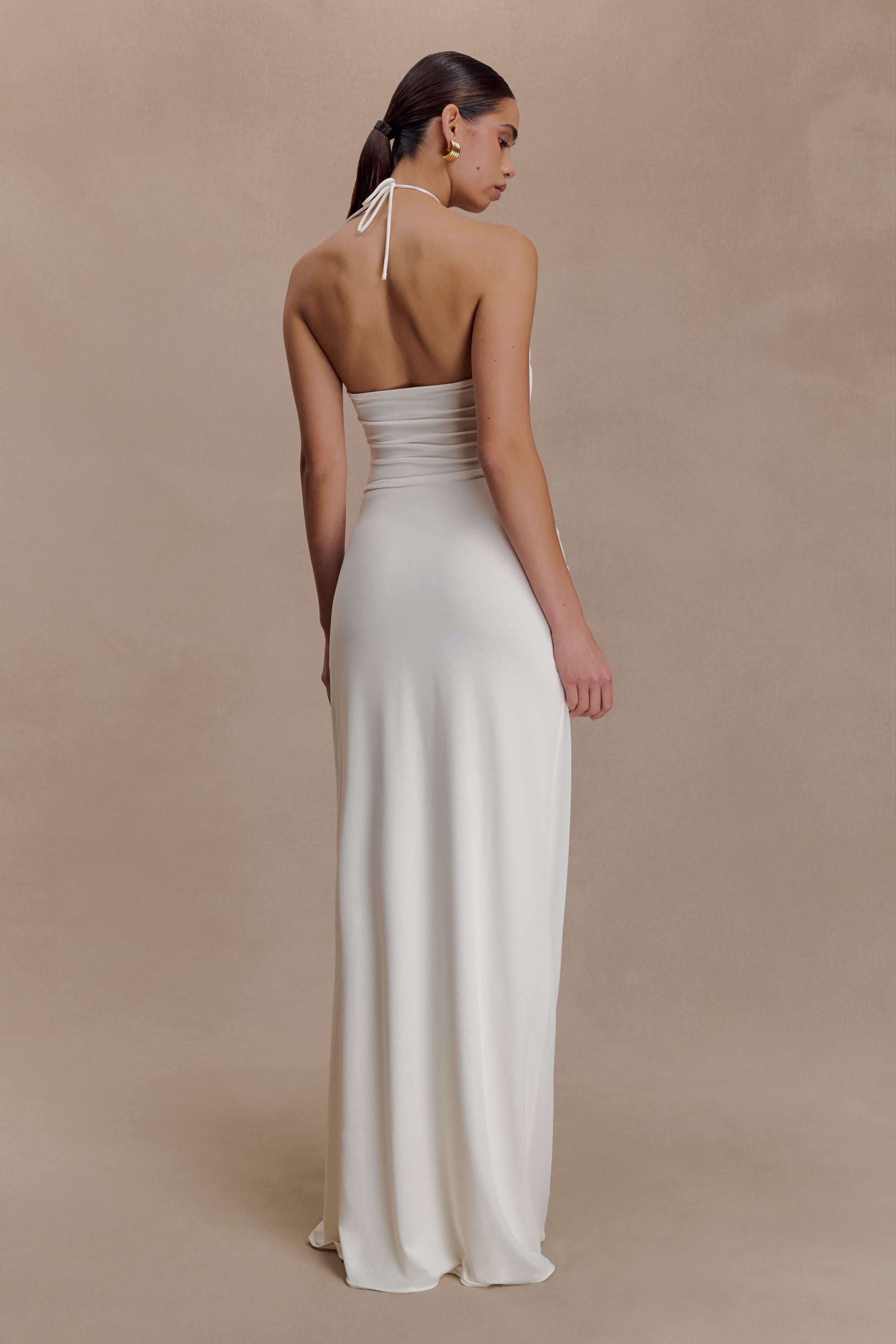 Quincy Halter Maxi Dress With Hardware
