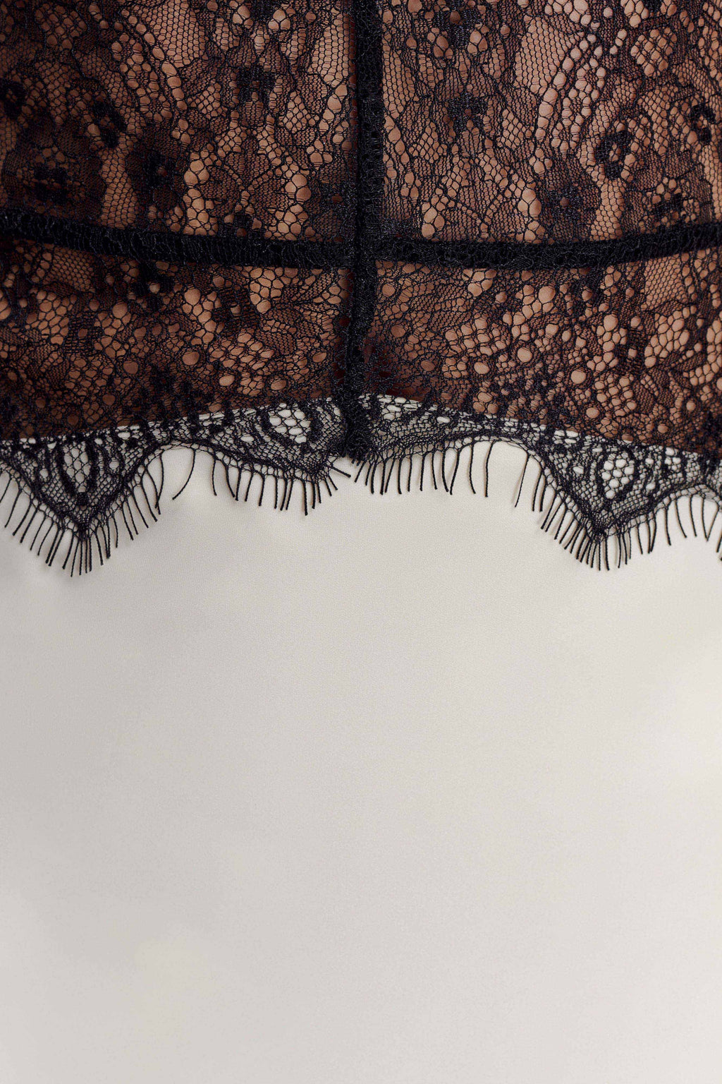 Dinah Lace And Satin Mini Dress