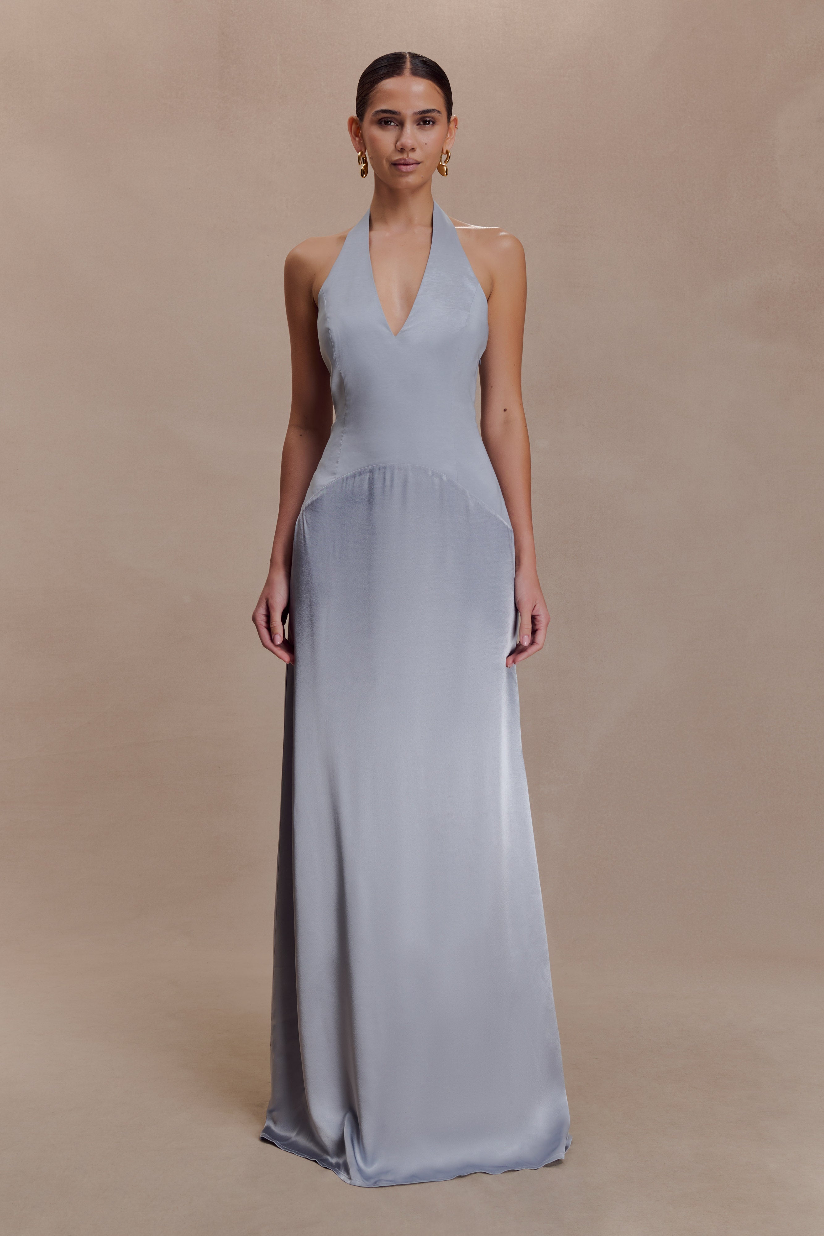 Maura Taffeta And Satin Maxi Dress