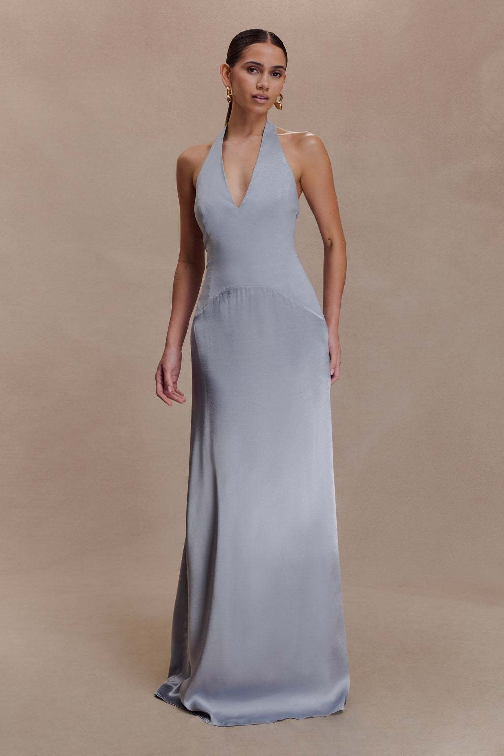 Maura Taffeta And Satin Maxi Dress