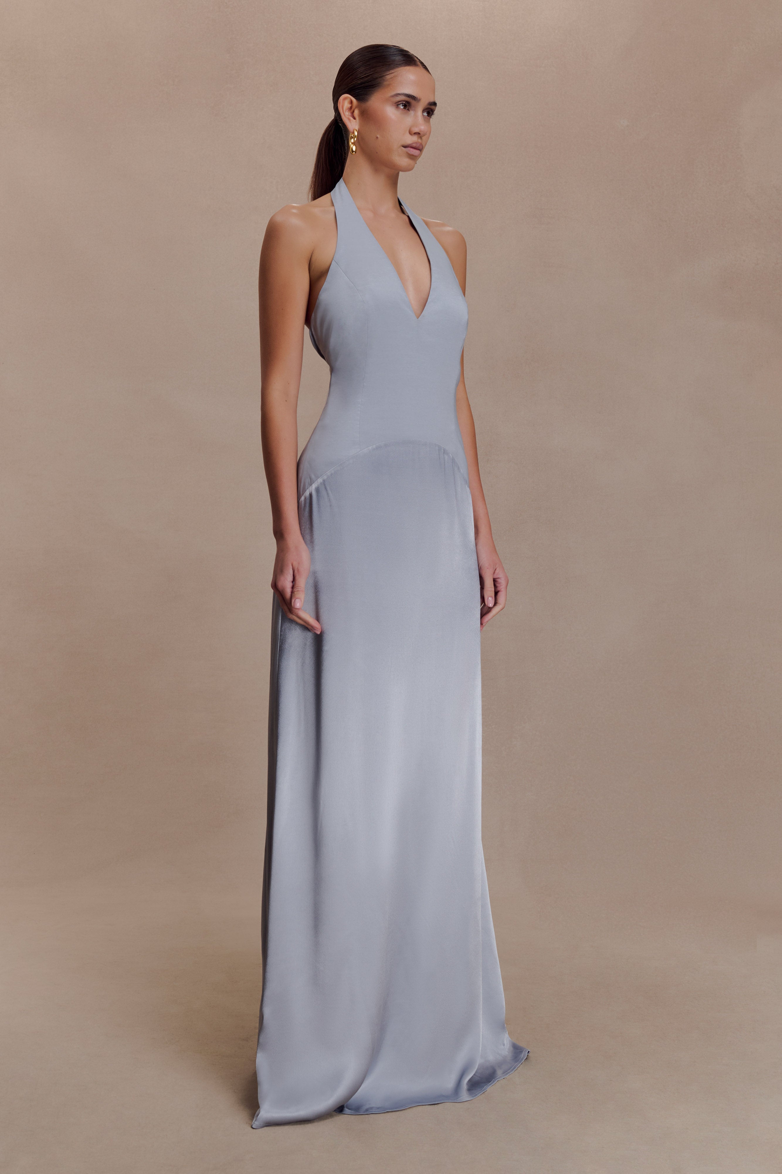 Maura Taffeta And Satin Maxi Dress