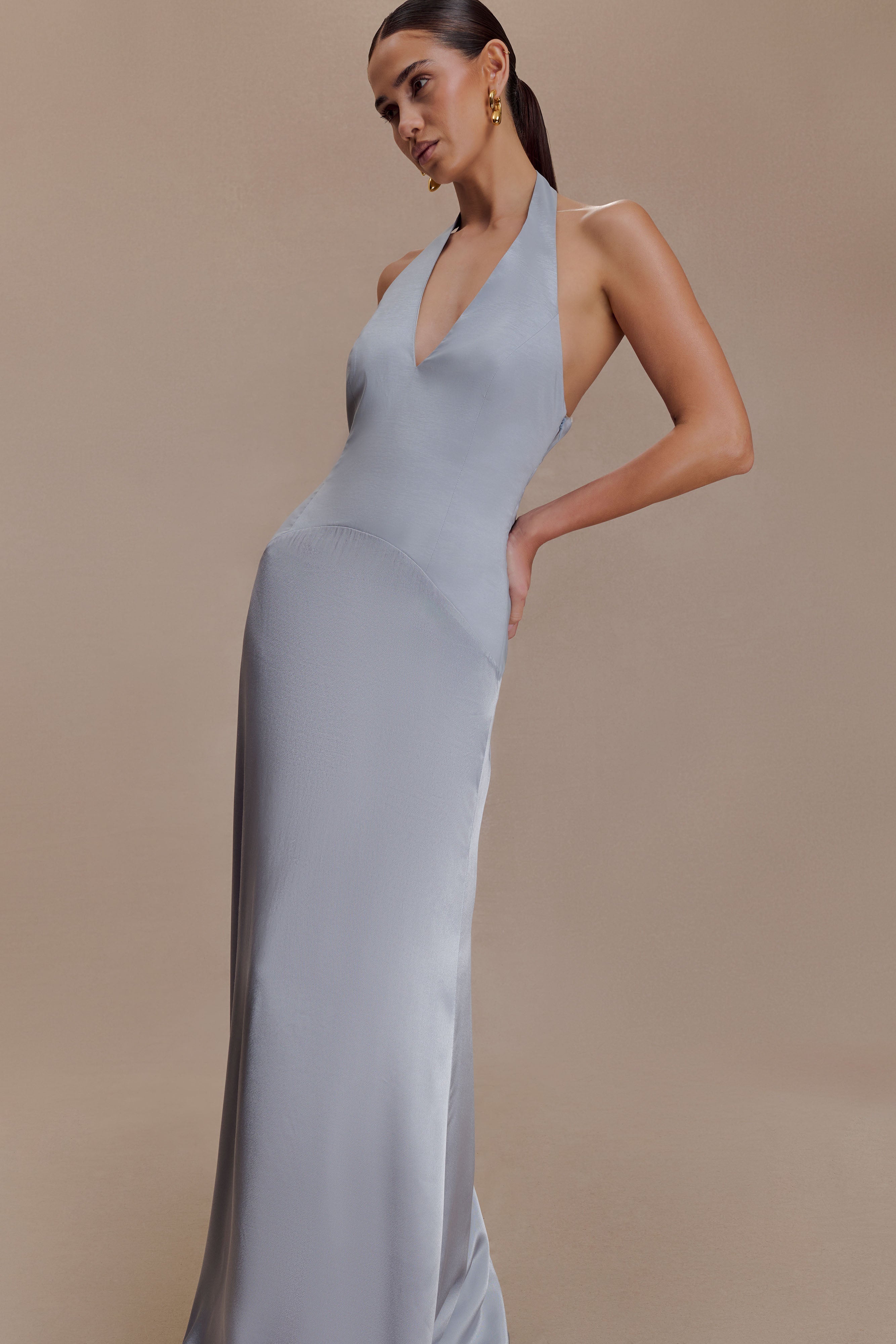 Maura Taffeta And Satin Maxi Dress