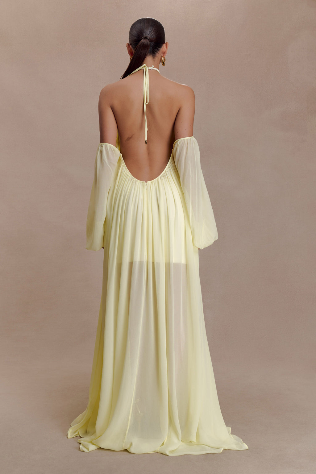Janni Chiffon Maxi Dress With Hardware