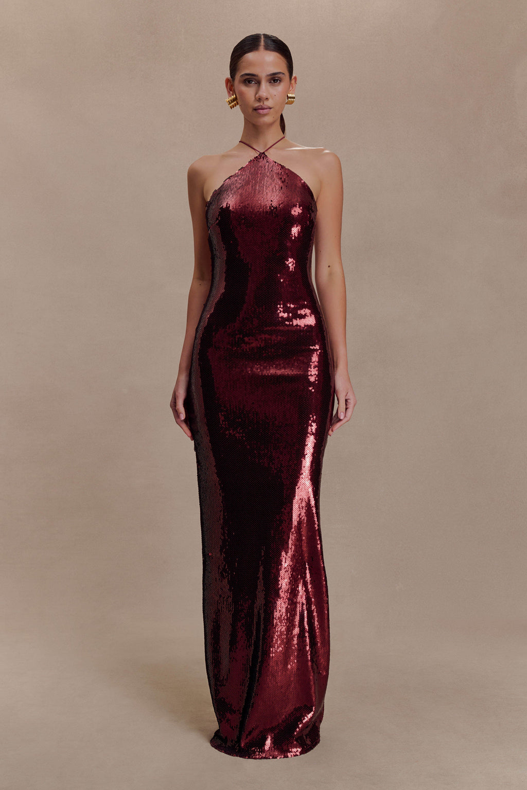 Baldwin Sequin Cut Out Maxi Dress