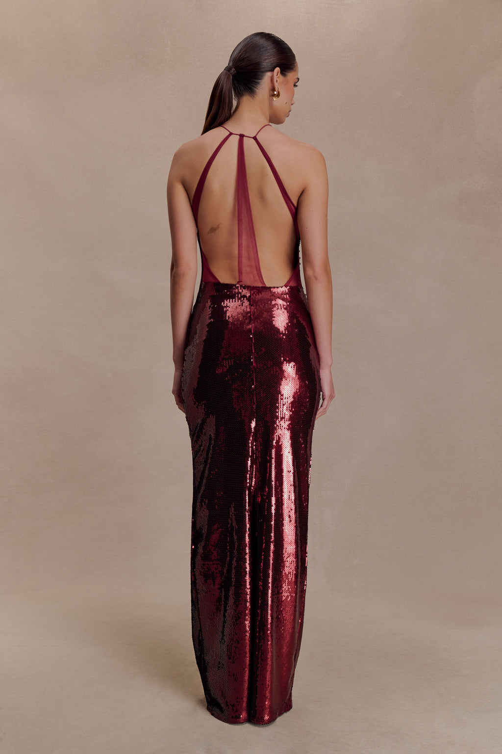 Baldwin Sequin Cut Out Maxi Dress