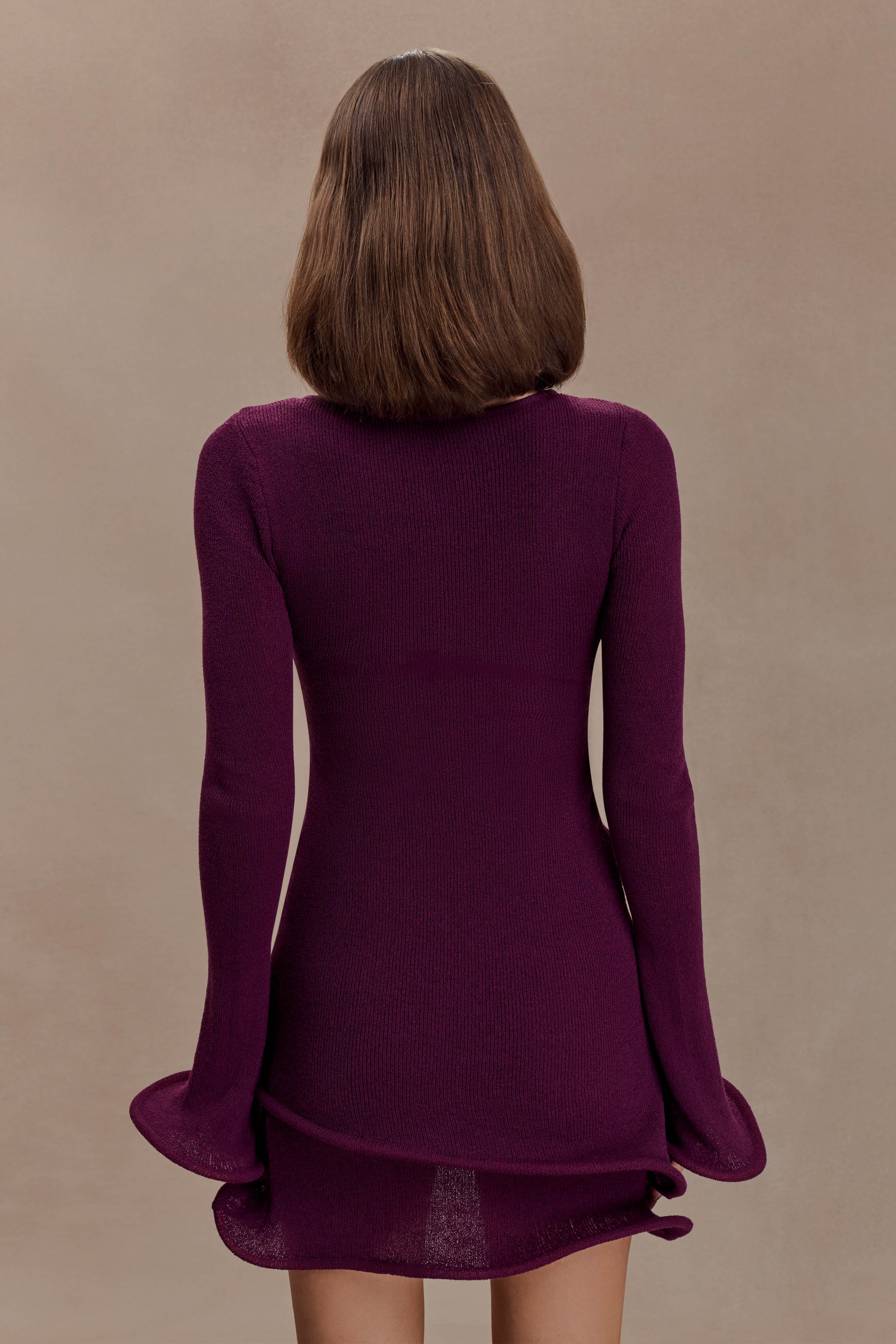 Samira Knit Long Sleeve Mini Dress
