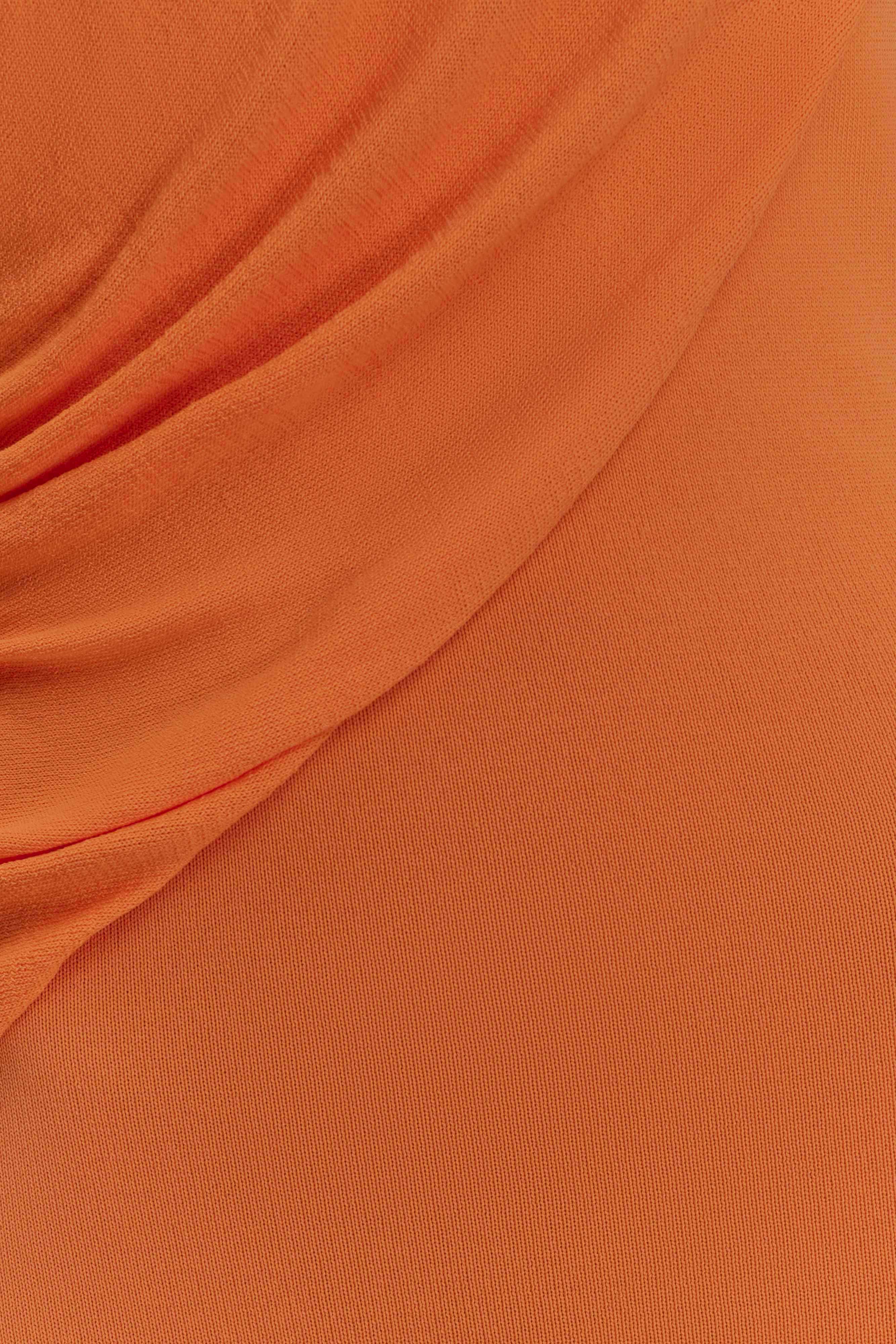Elma Halter Knit Maxi Dress in Orange – Chic&Drifts