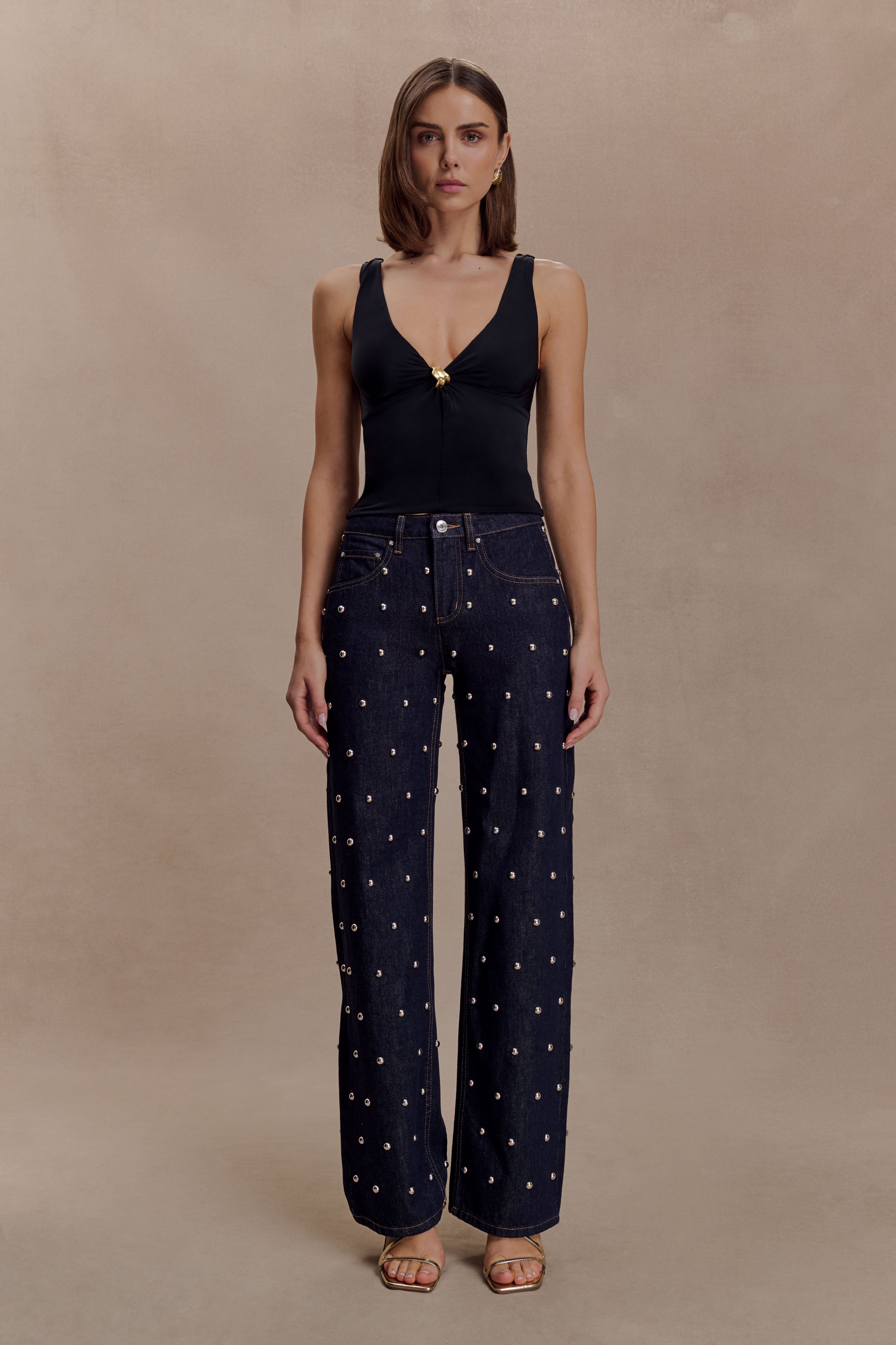 Spencer Slinky Top with Hardware in Black – Chic&Drifts