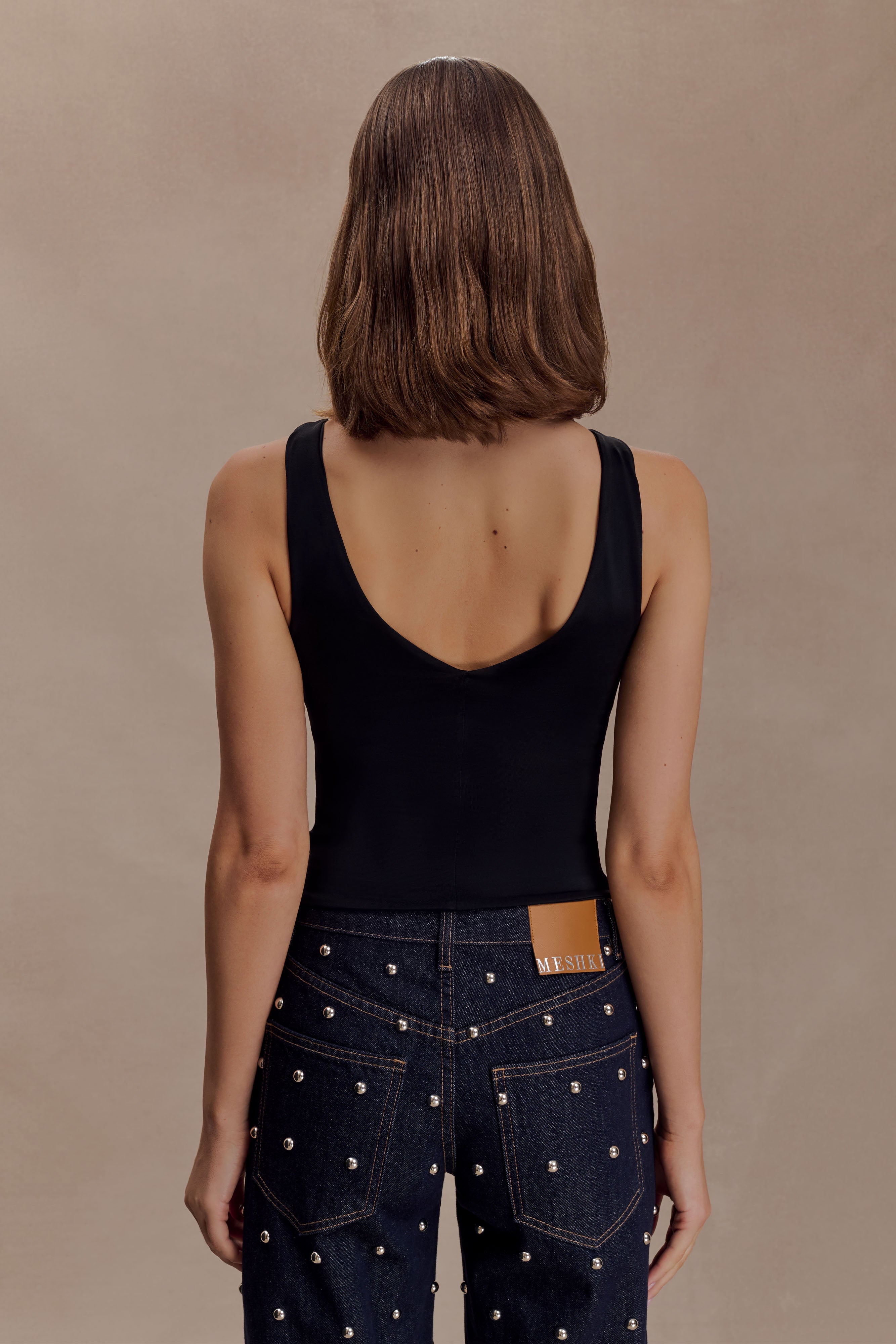 Spencer Slinky Top with Hardware in Black – Chic&Drifts